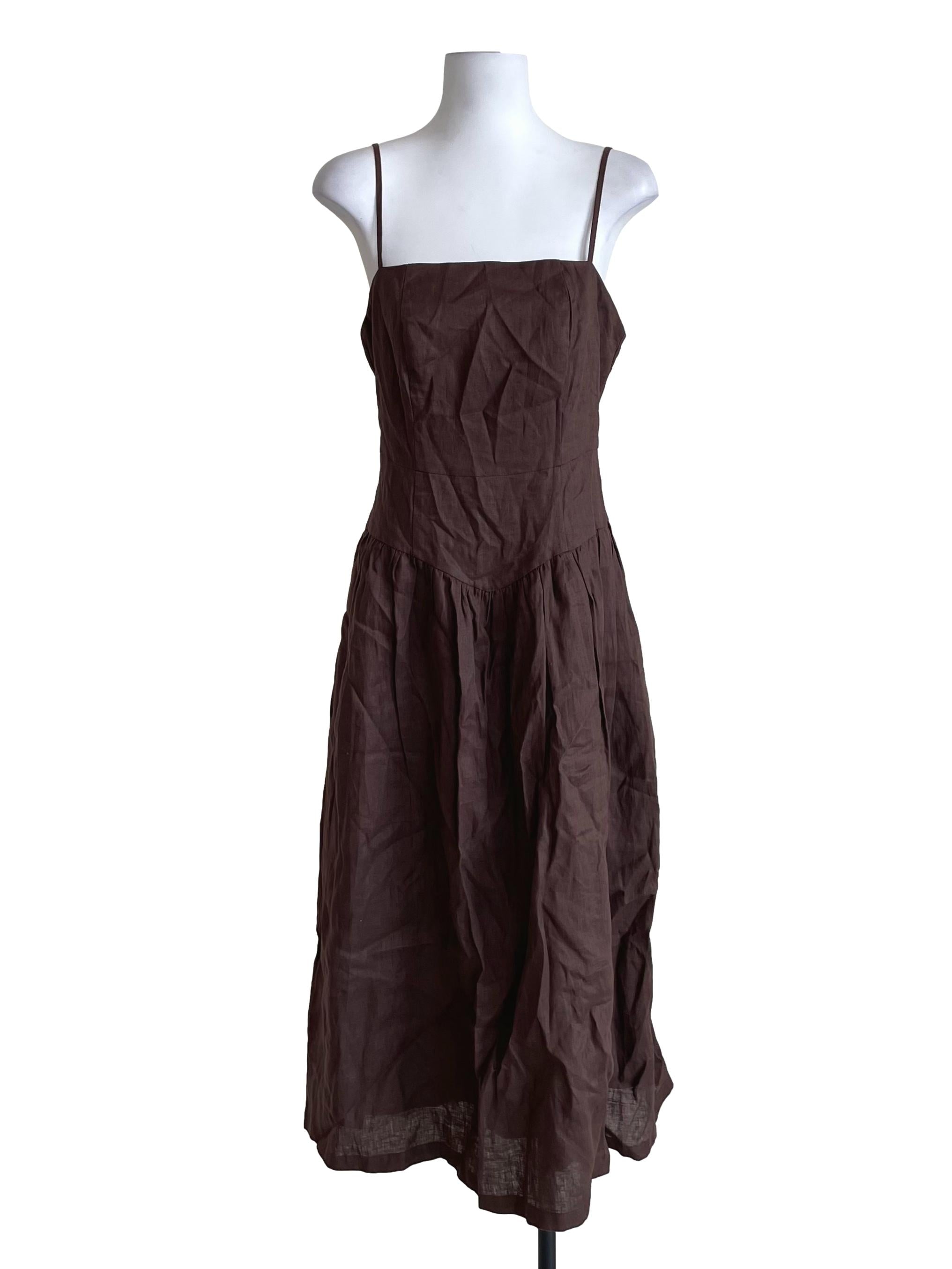 Walnut Brown Bouffant Dress