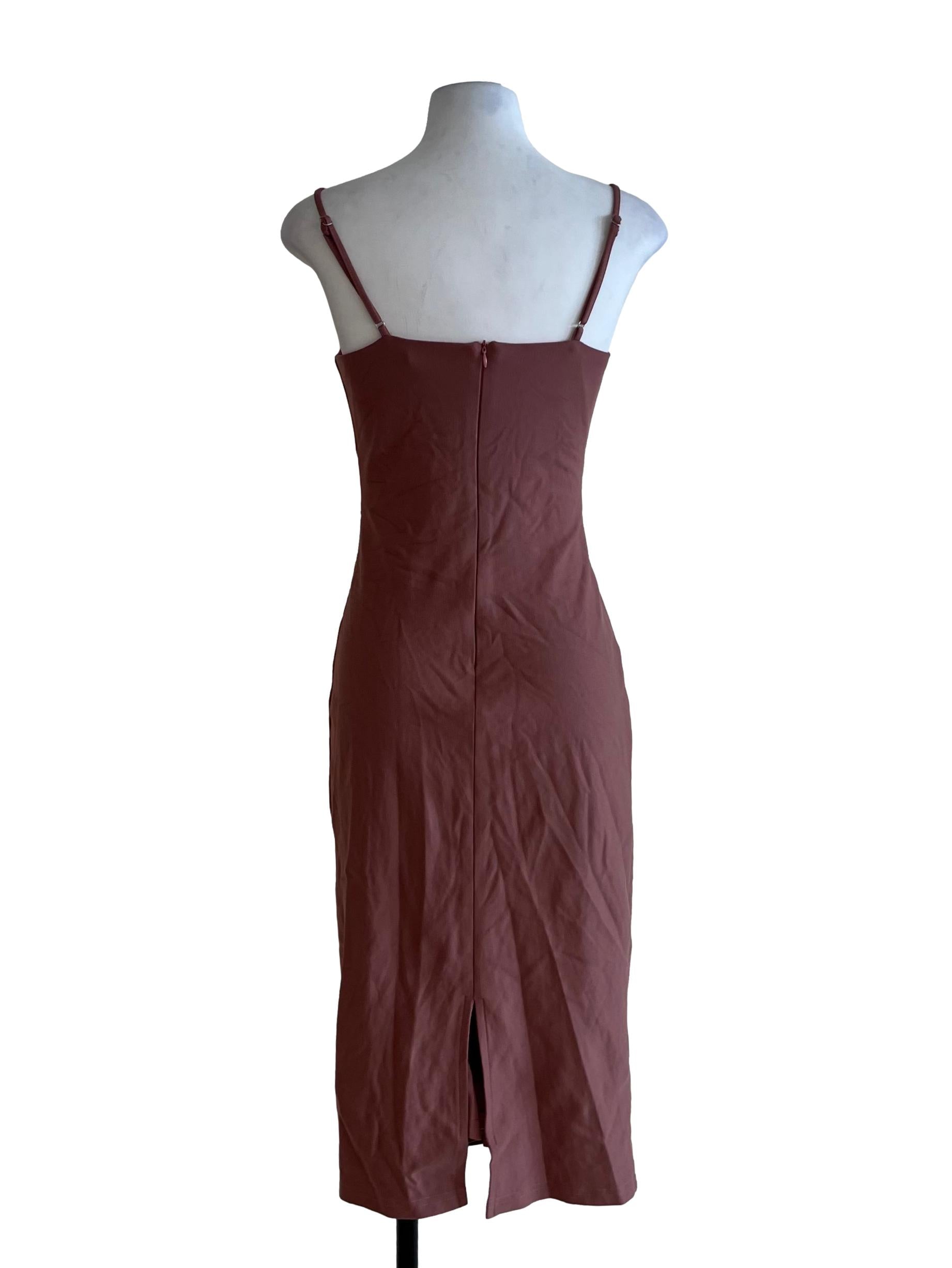 Blush Pink Spaghetti Strap A-Line Dress