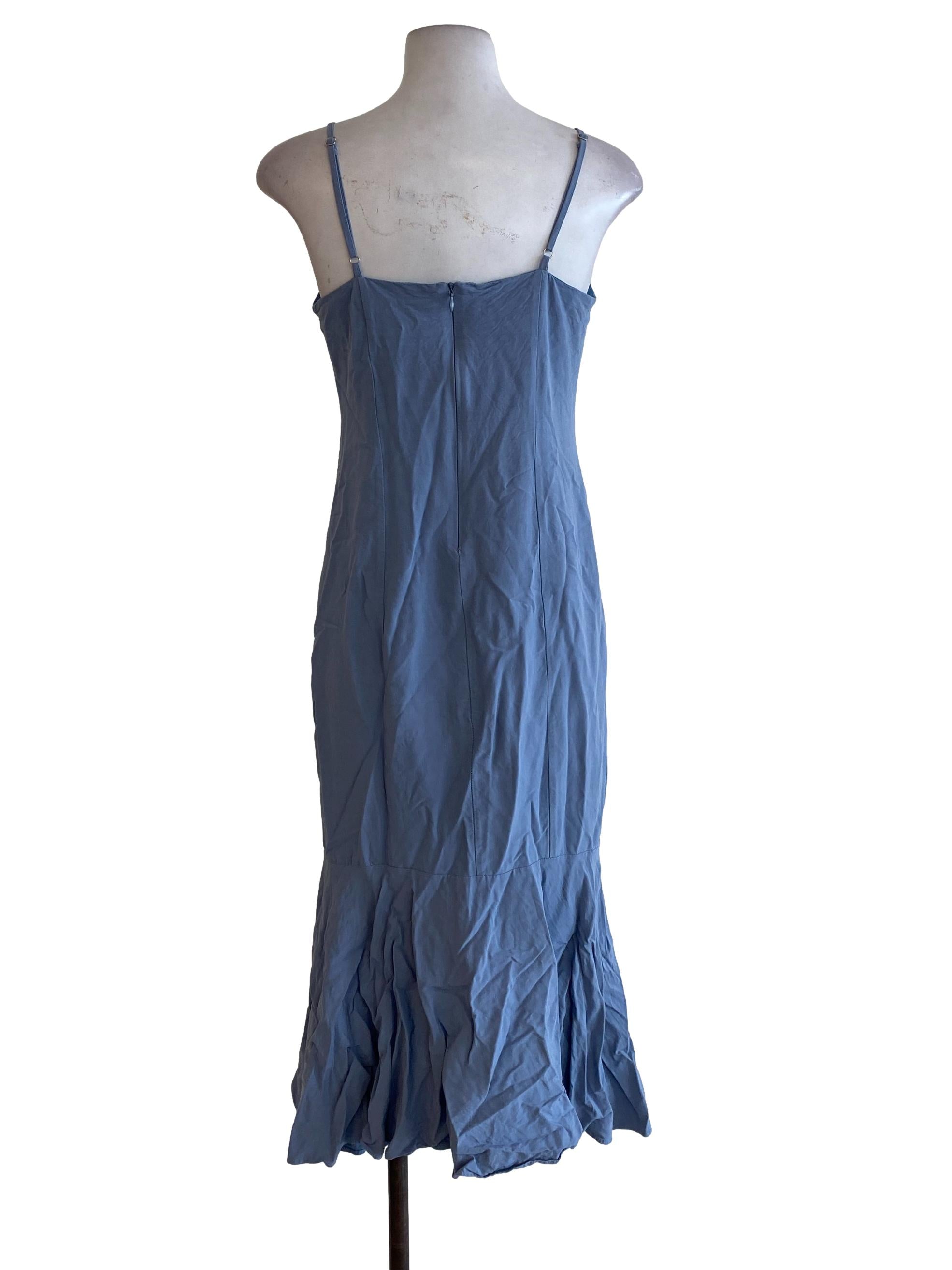 Blue Ruffle Tunic Dress TEM