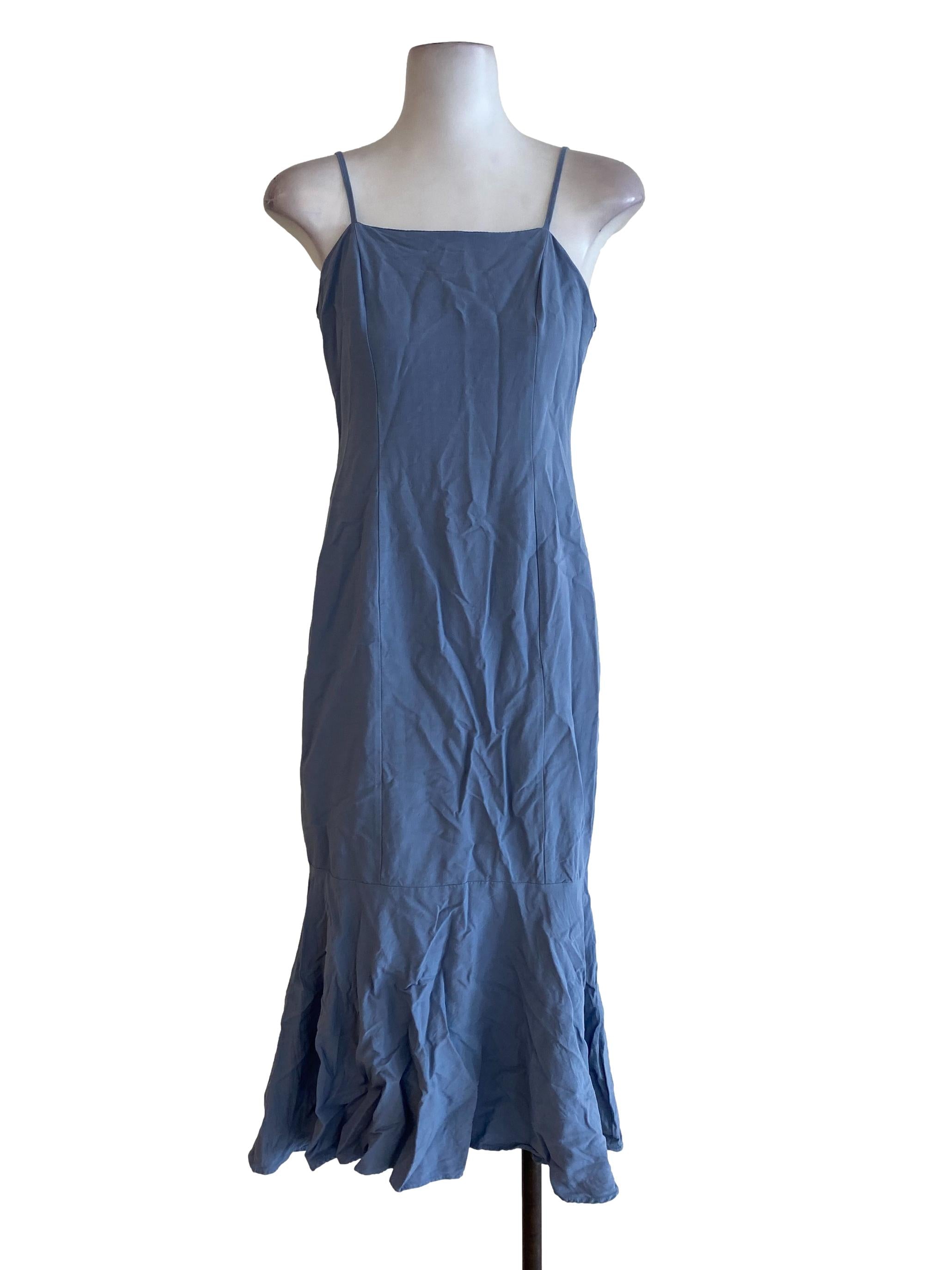 Blue Ruffle Tunic Dress TEM