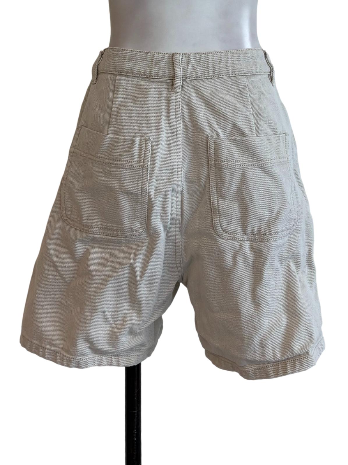 White High Rise Shorts Jeans