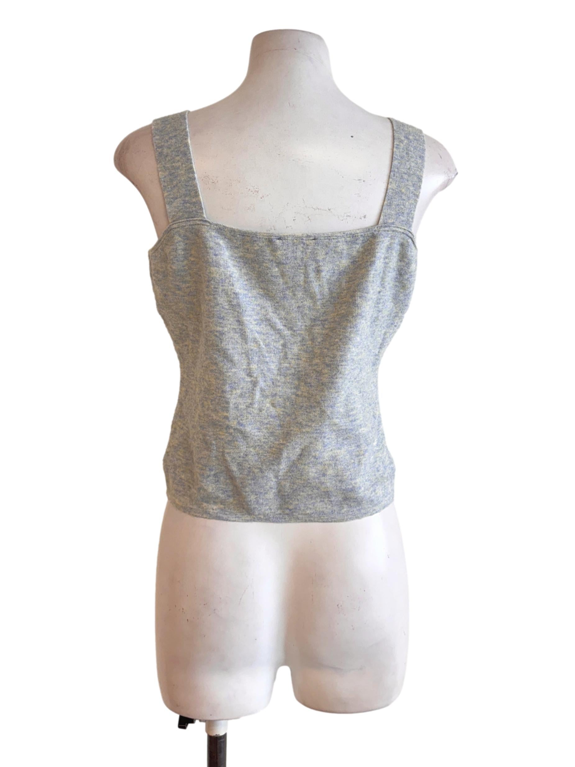 Blue Patterned Tank Top TCL