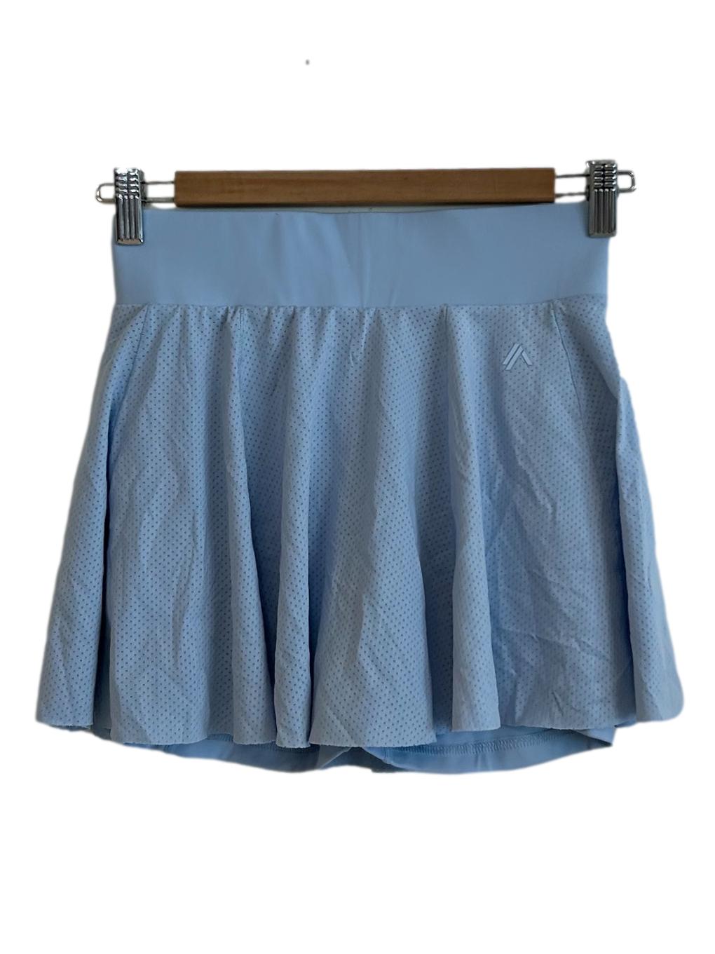 Baby Blue Skirt With Shorts