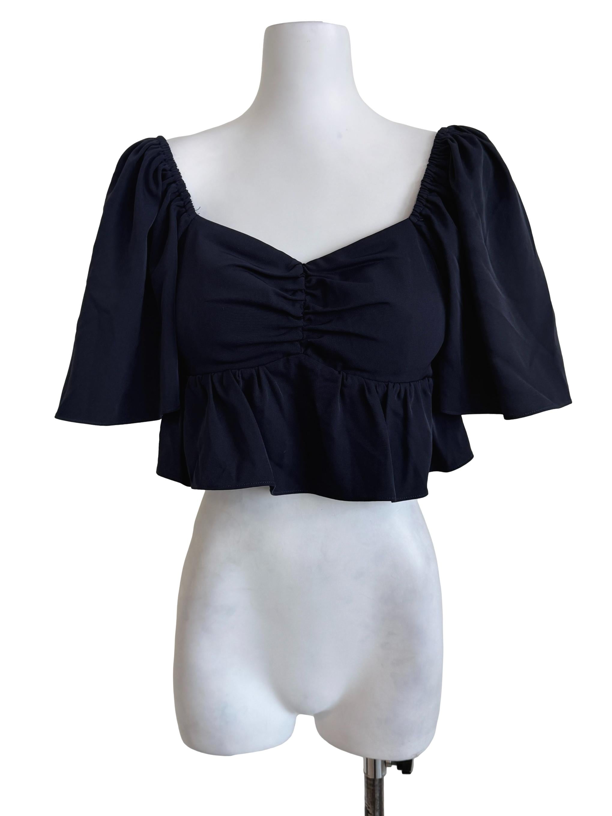 Navy Blue Padded Top