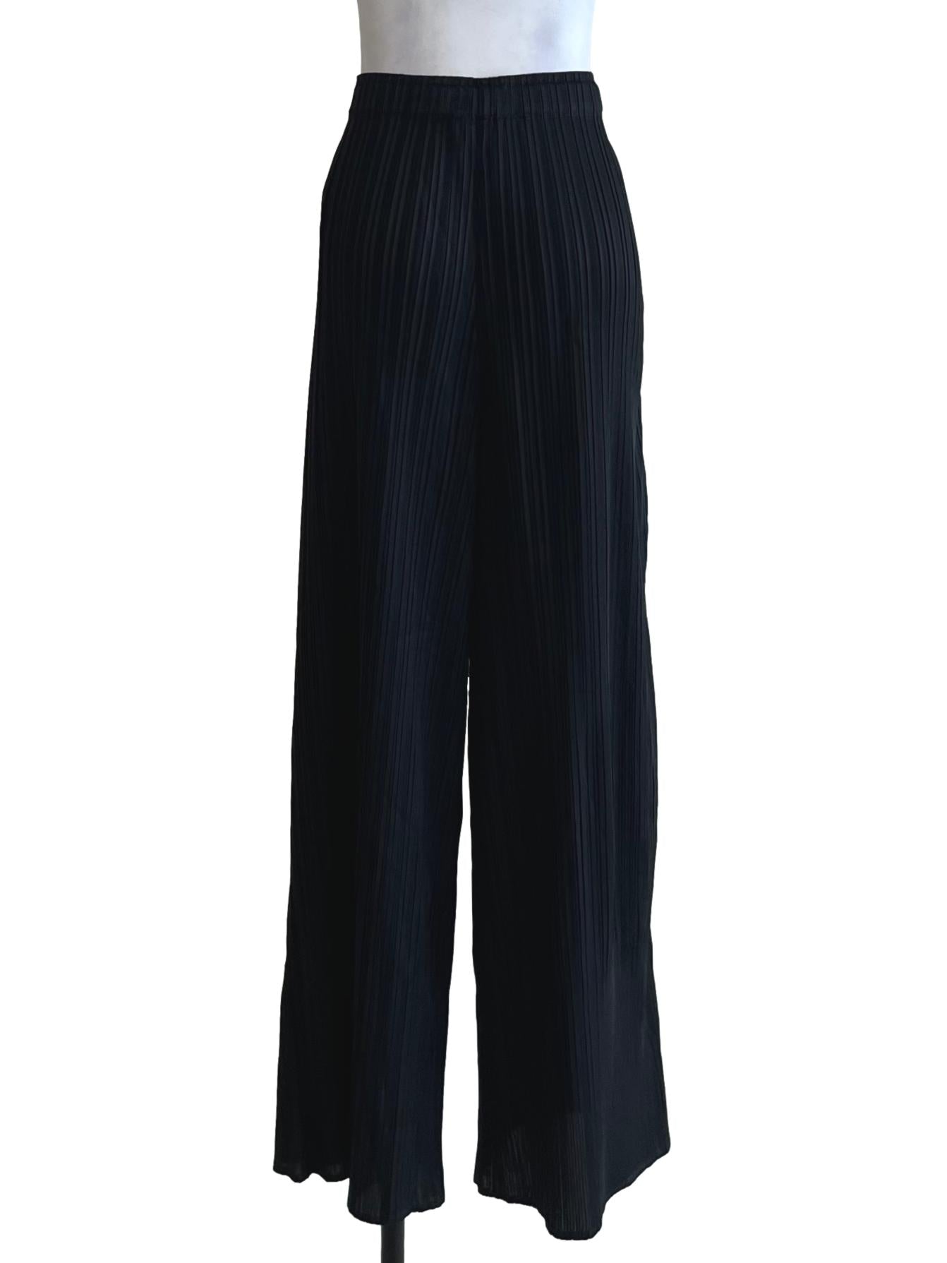 Black Pleated Formal Pants