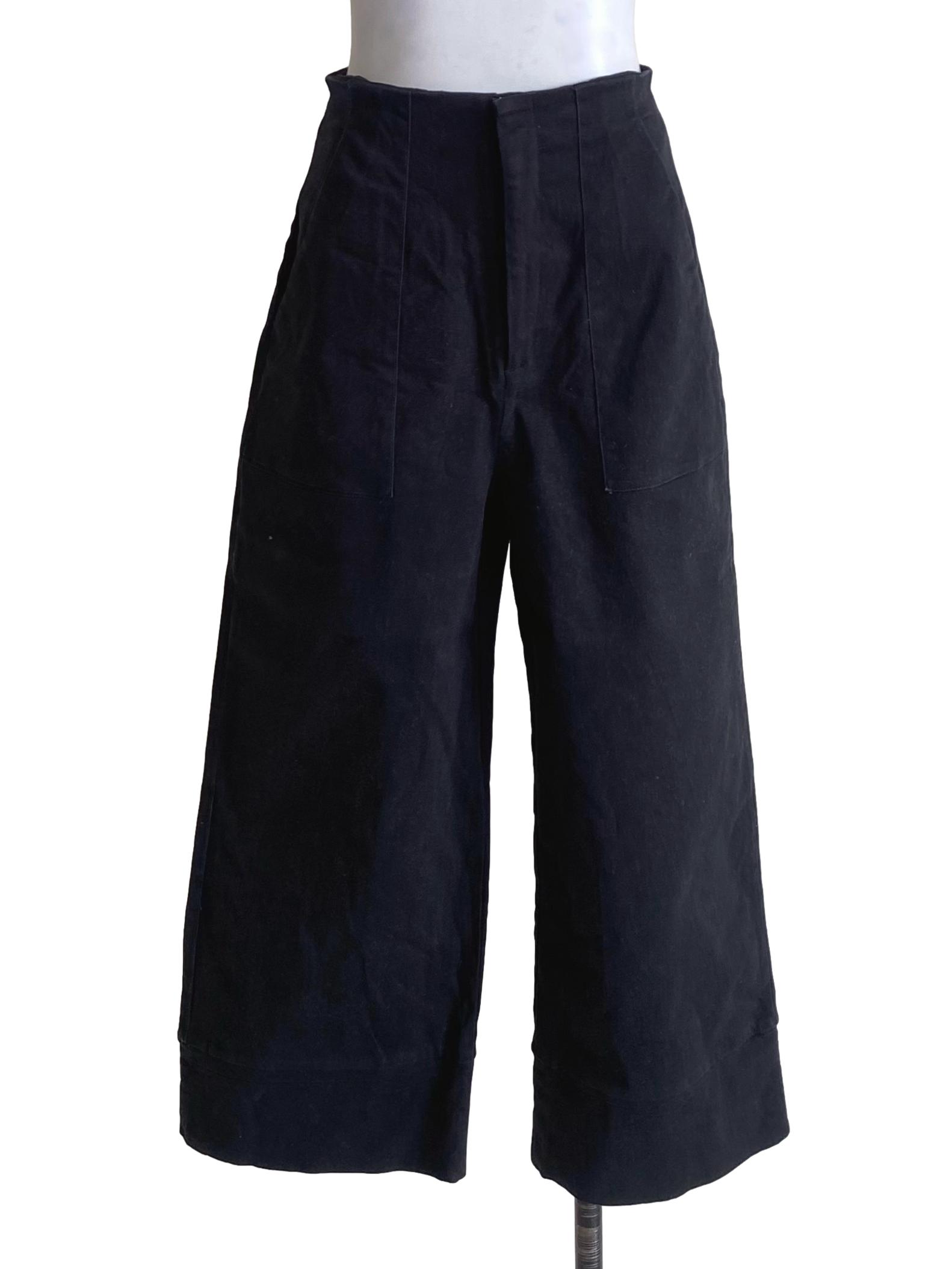 Soot Black Wide Leg Pants LB