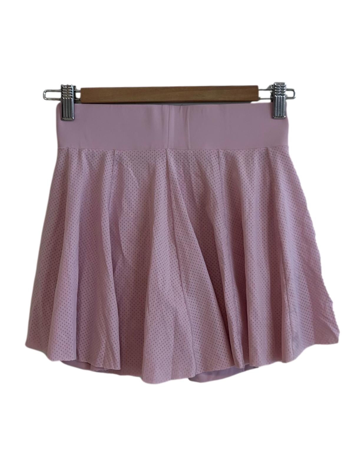 Rose Pink Skirt With Shorts
