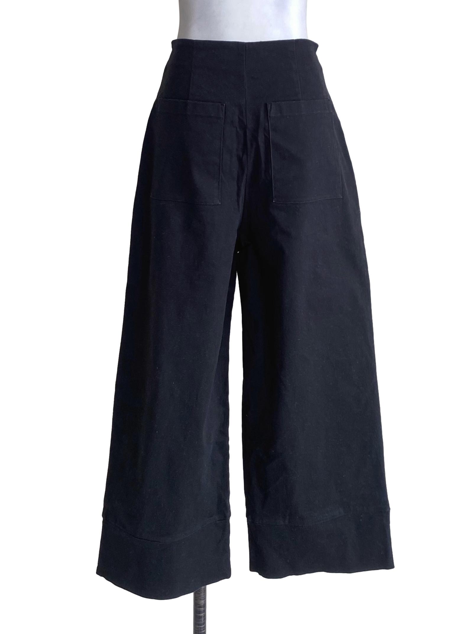 Soot Black Wide Leg Pants LB