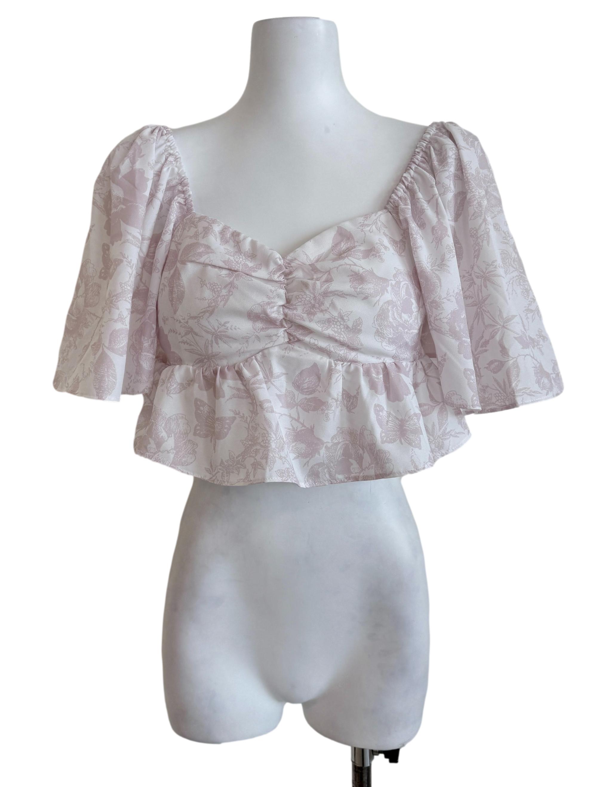 Blush Pink Floral Top