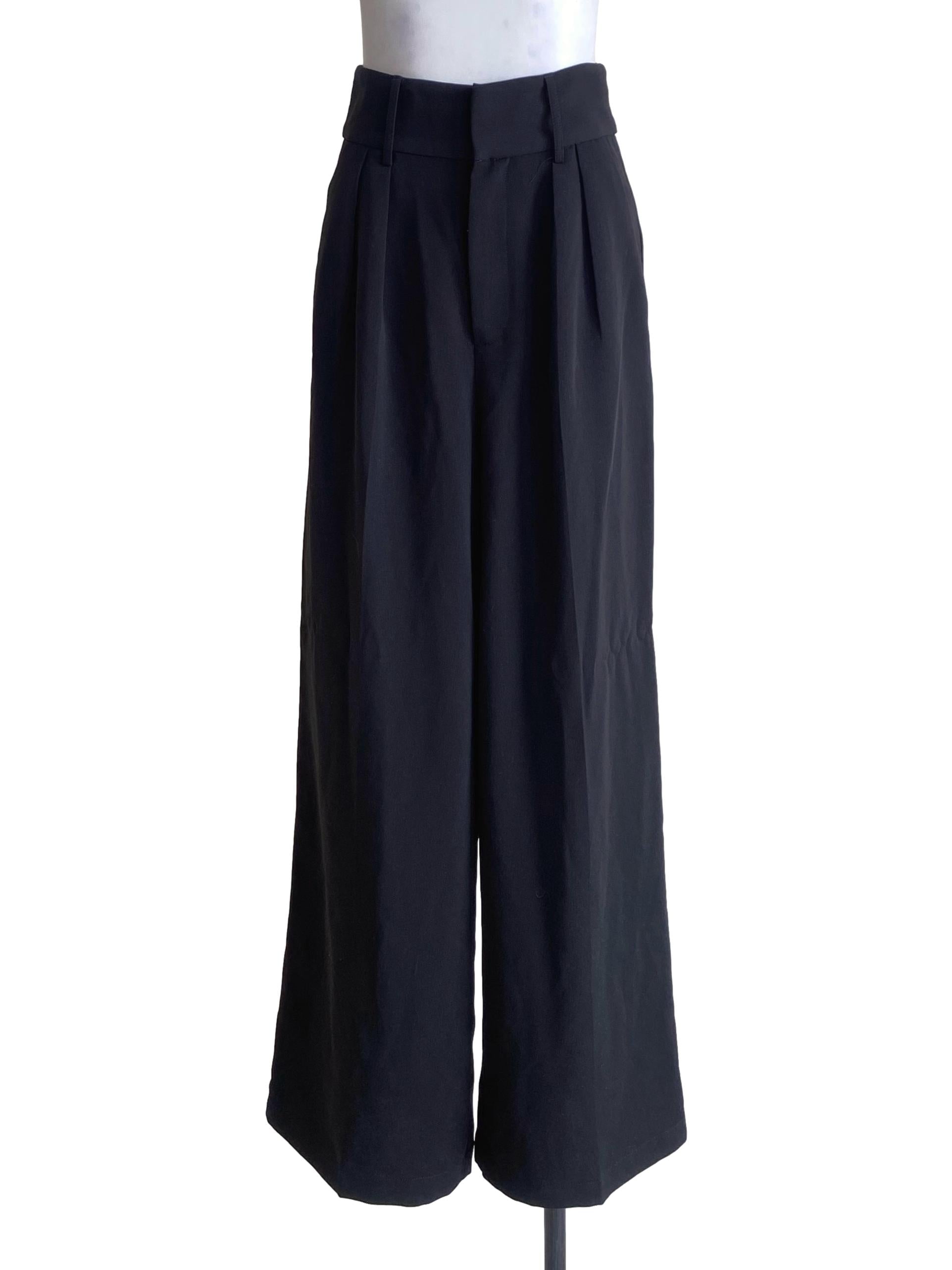 Crow Black Palazzo Pants LB