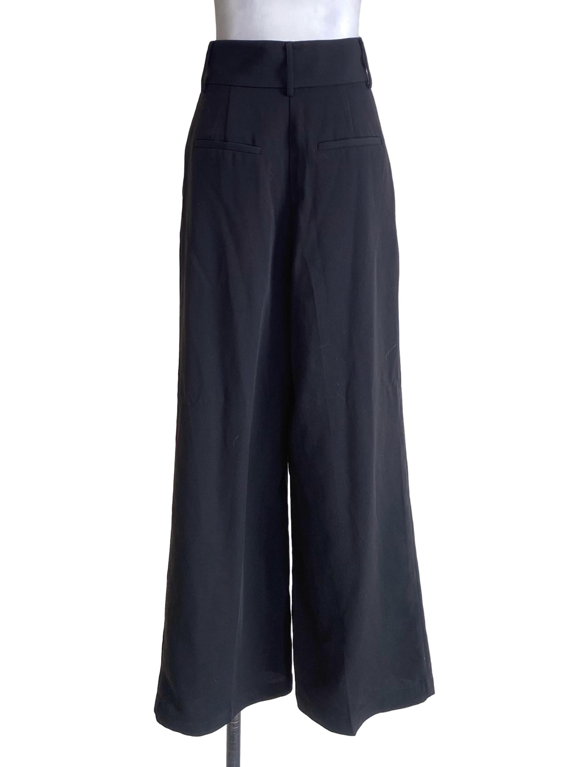 Crow Black Palazzo Pants LB