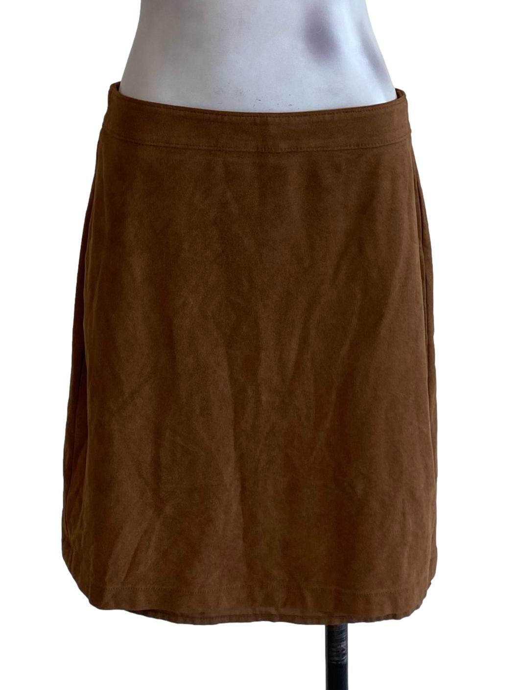 Brown Suede Skirt