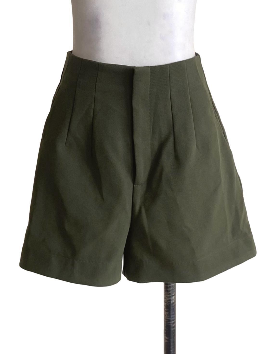 Basil Green Wide Shorts LB