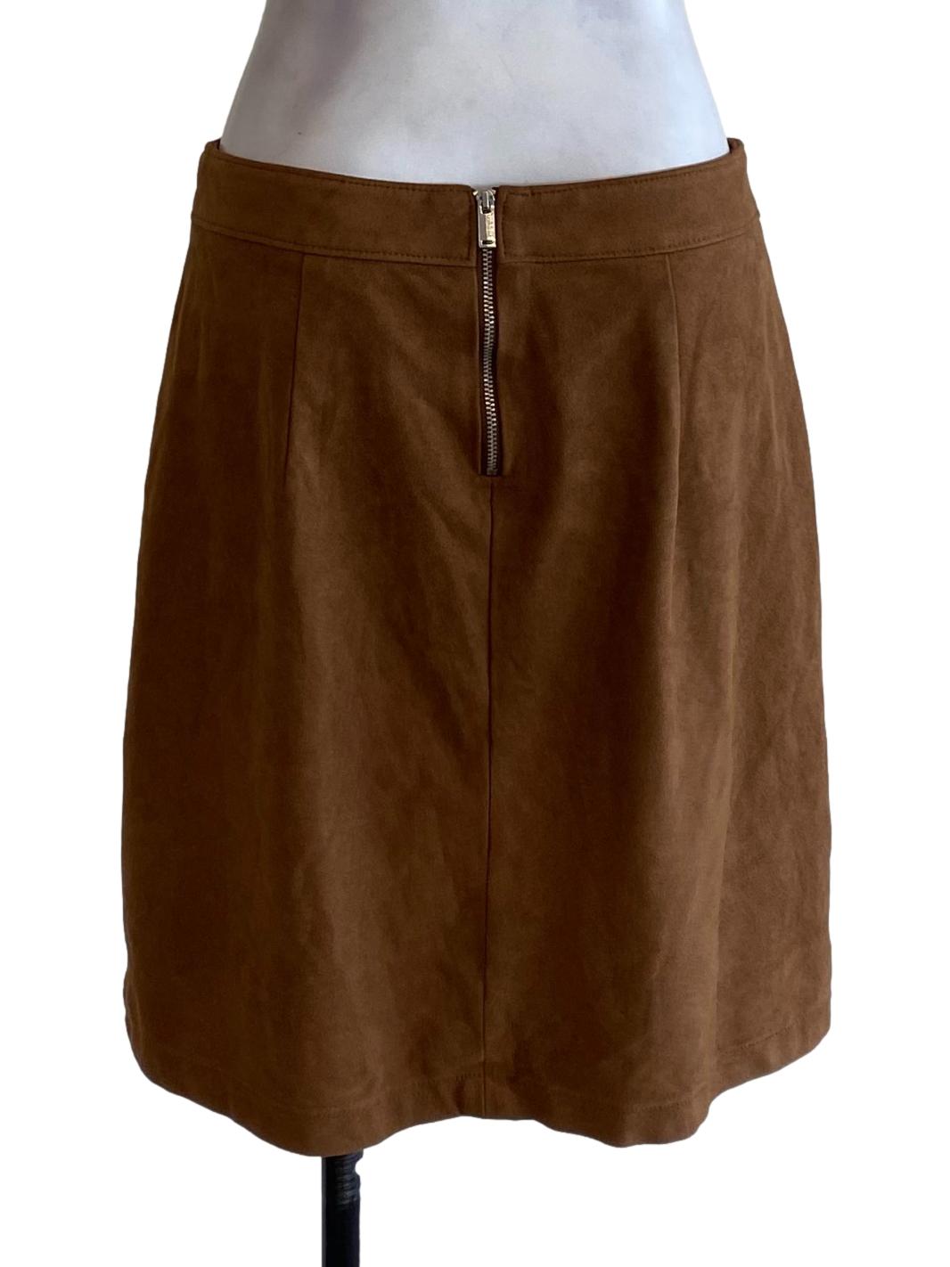 Brown Suede Skirt