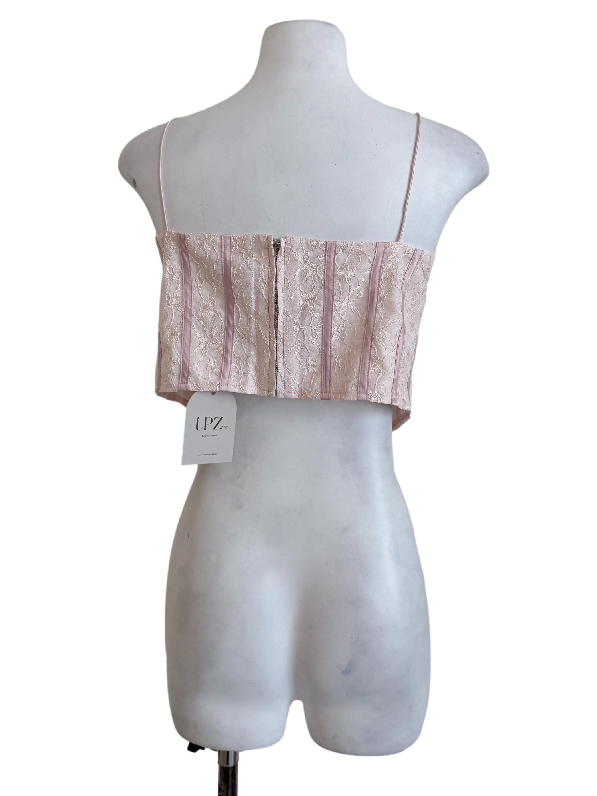 Flamingo Pink Lace Sleeveless Top