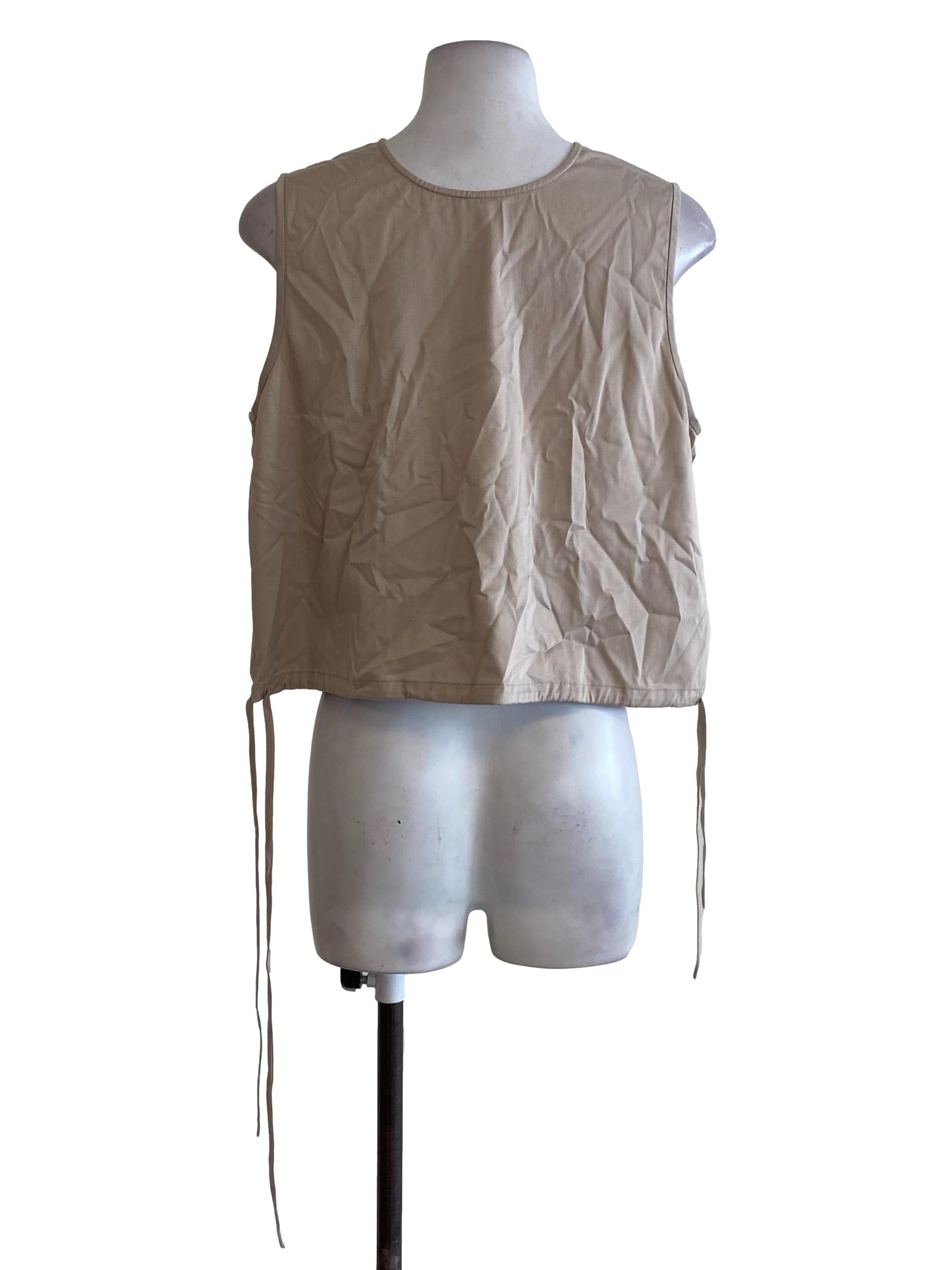 Bone Button Down Top