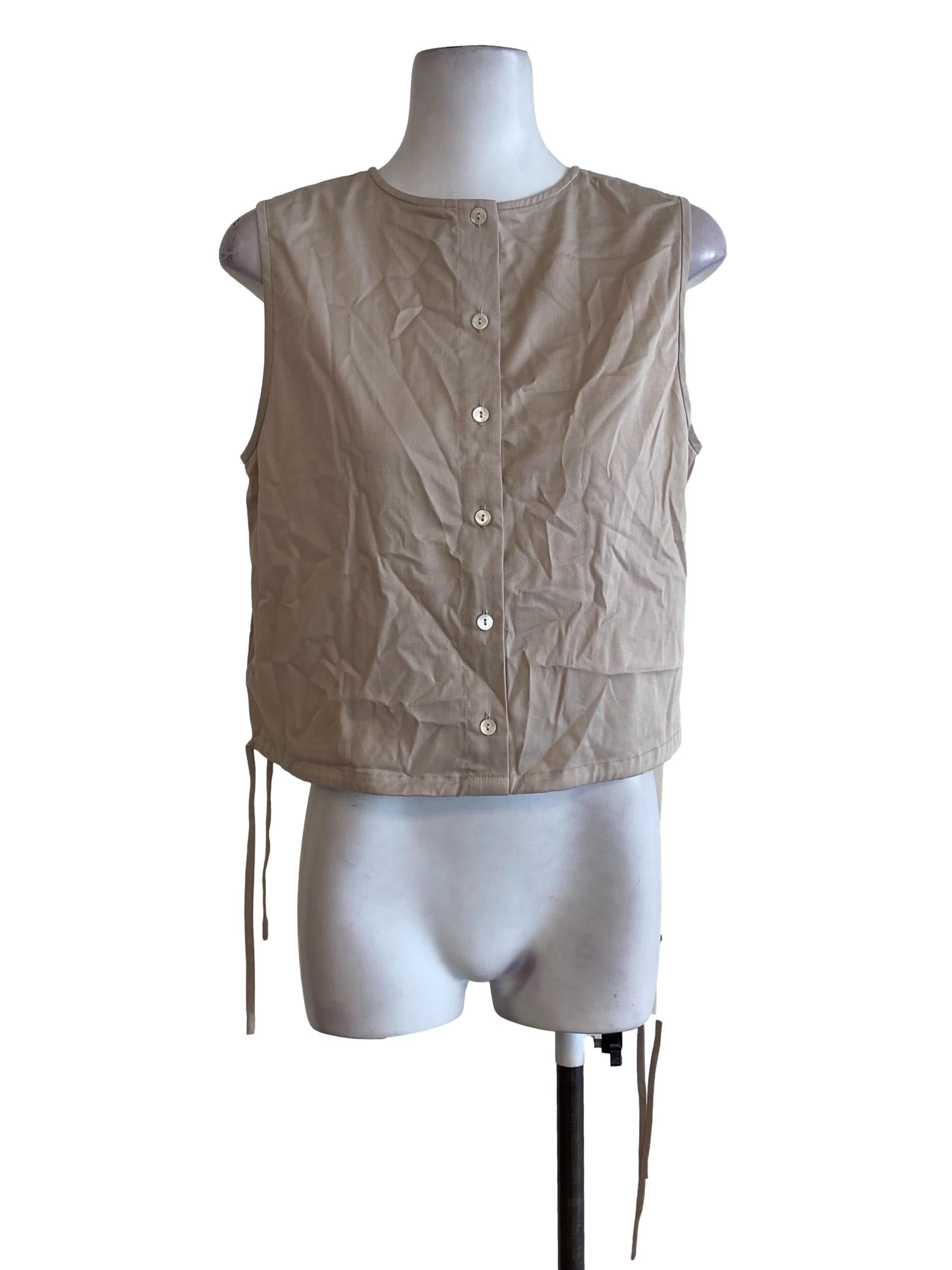 Bone Button Down Top