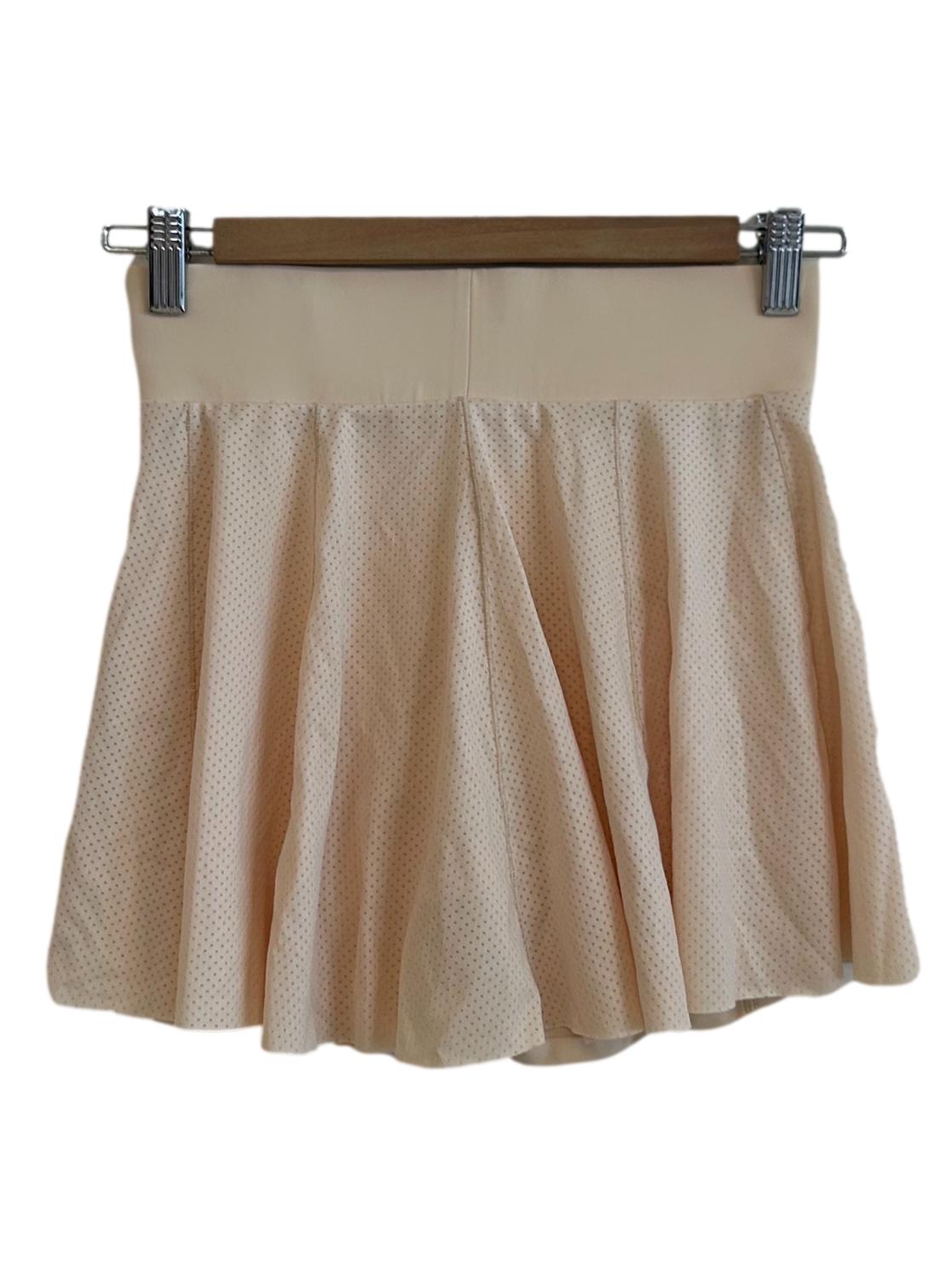 Cream Skirt With Shorts