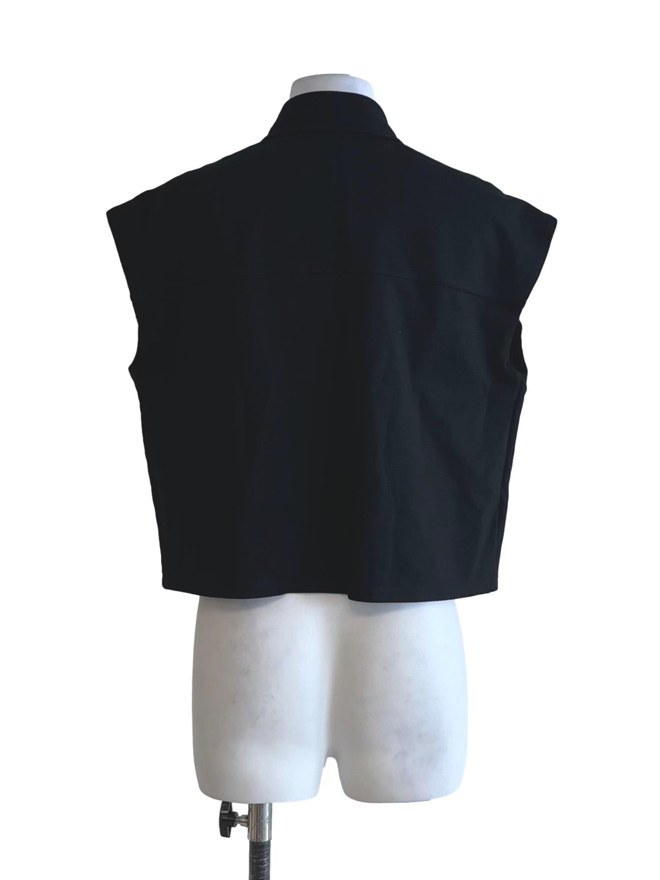 Black Wing Collar Blouse