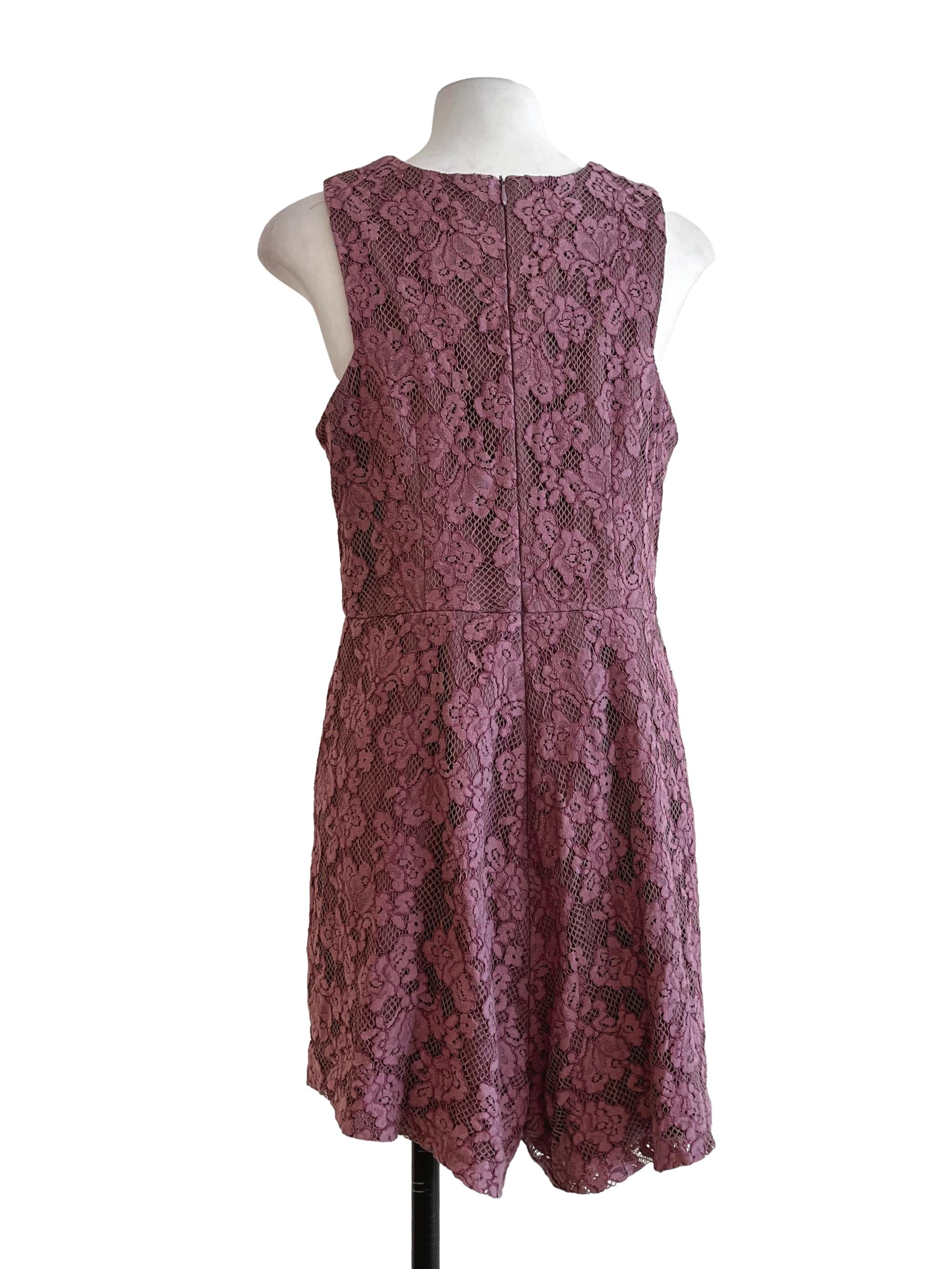 Rosewood Pink V-Neck Sleeveless Romper