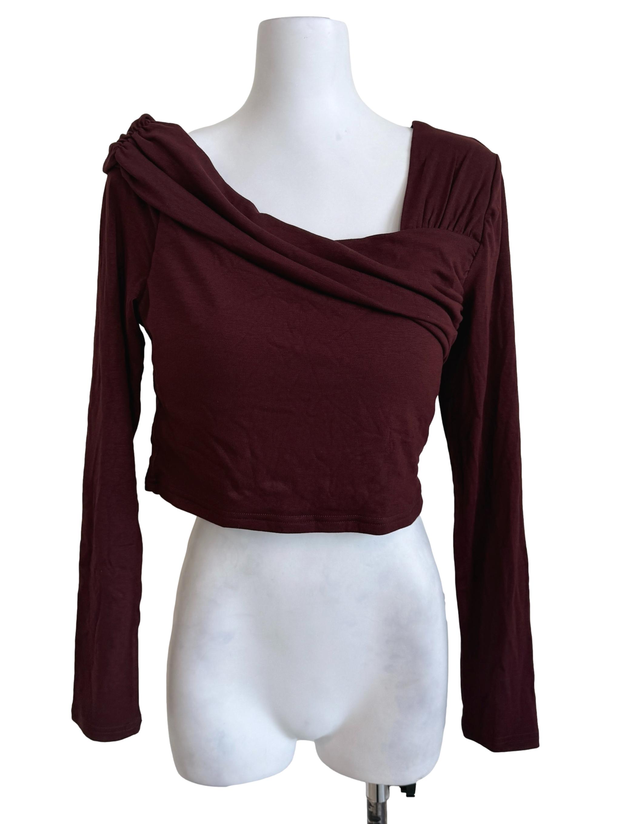 Jam Red Long Sleeves Top