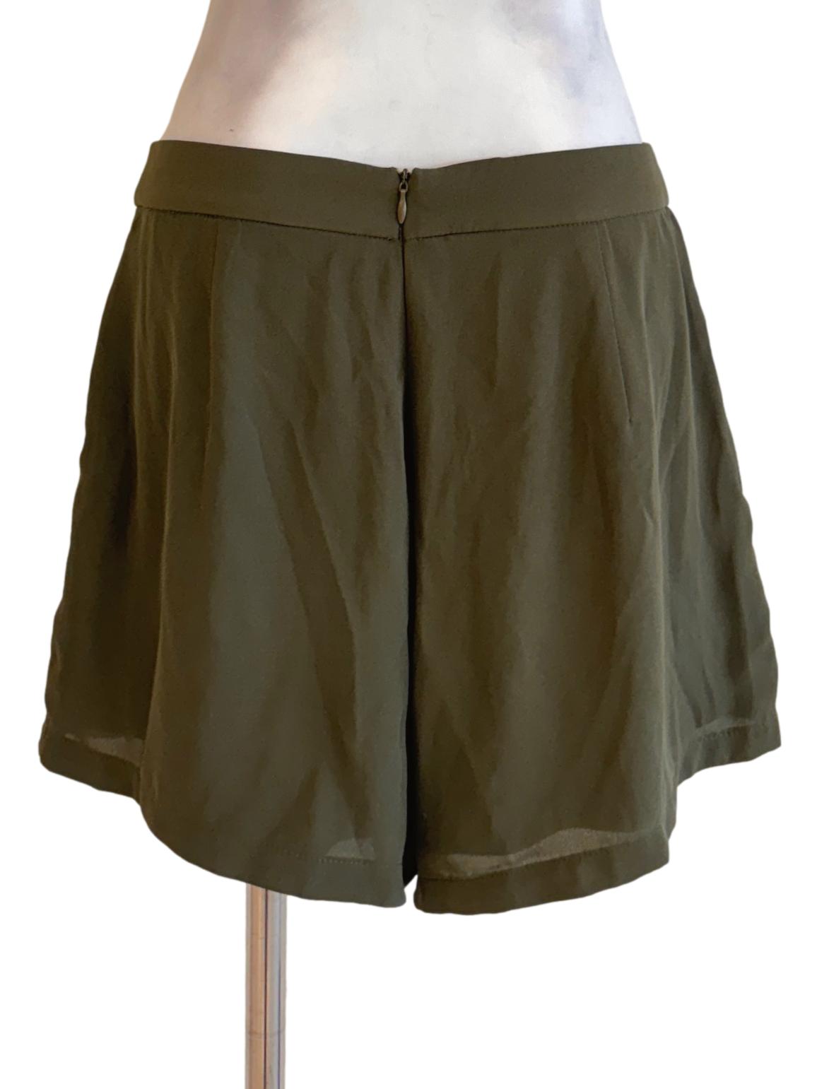 Green Plain Shorts TCL