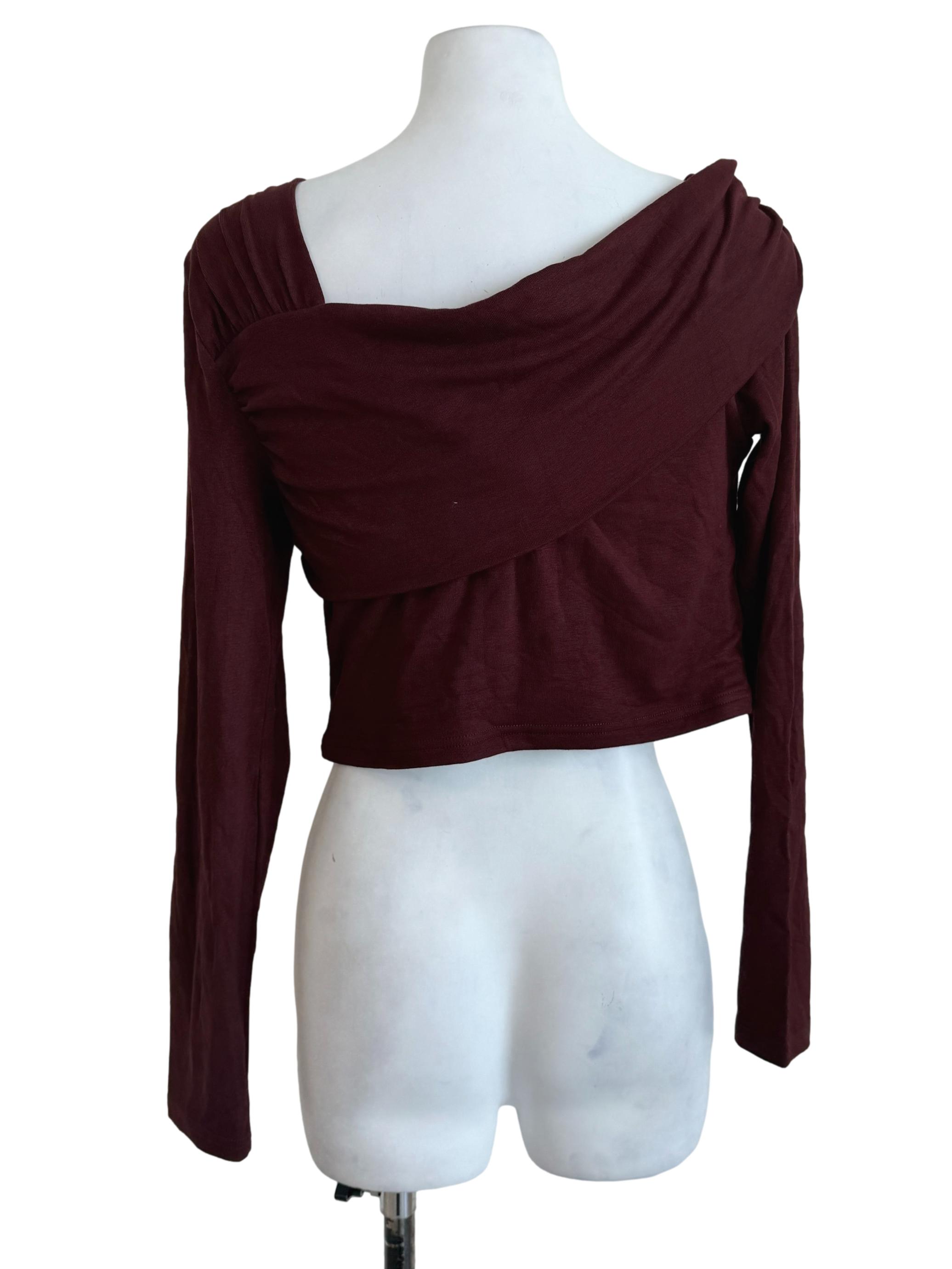 Jam Red Long Sleeves Top
