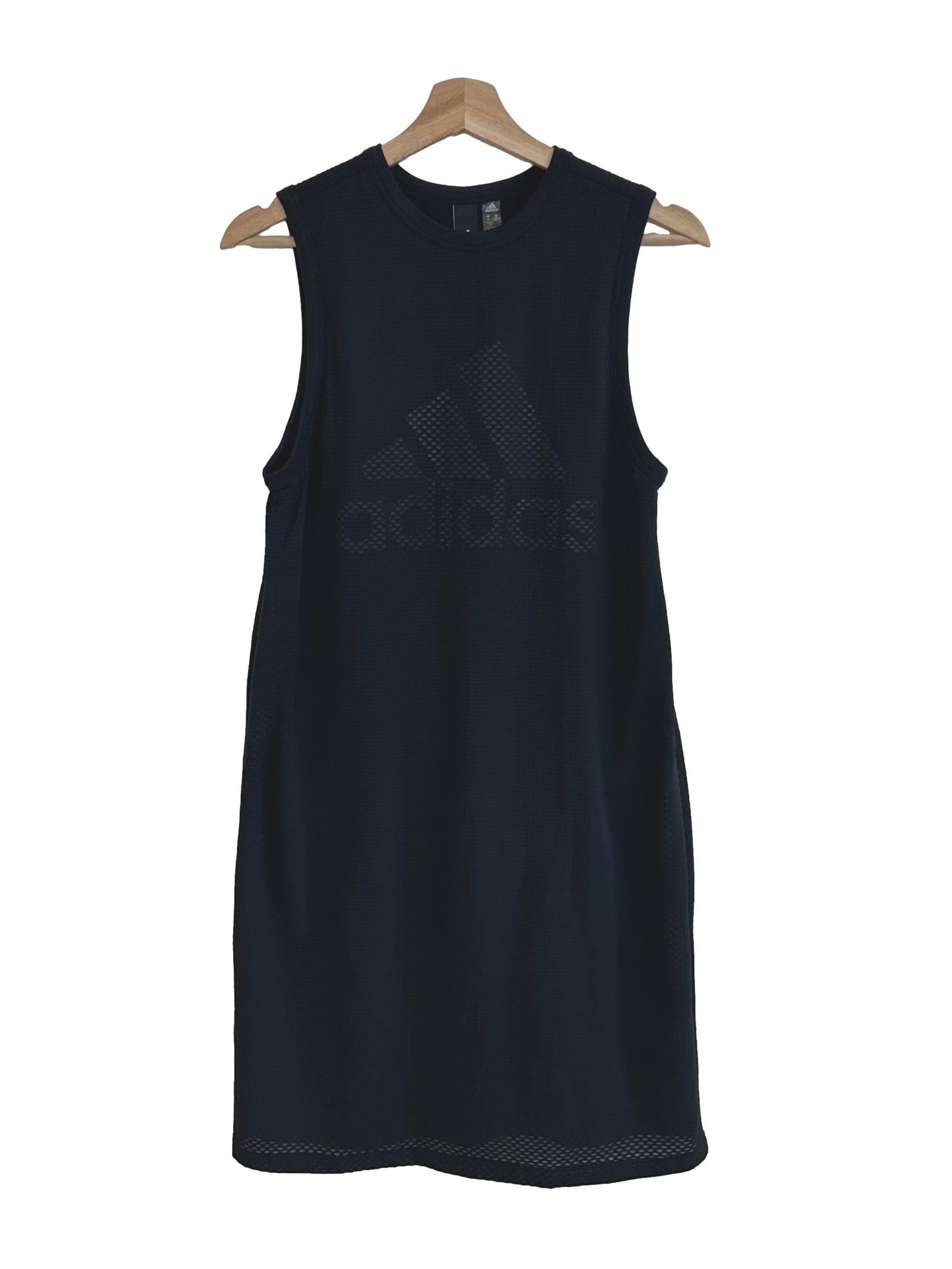 Soft Black Sleeveless Long Shirt