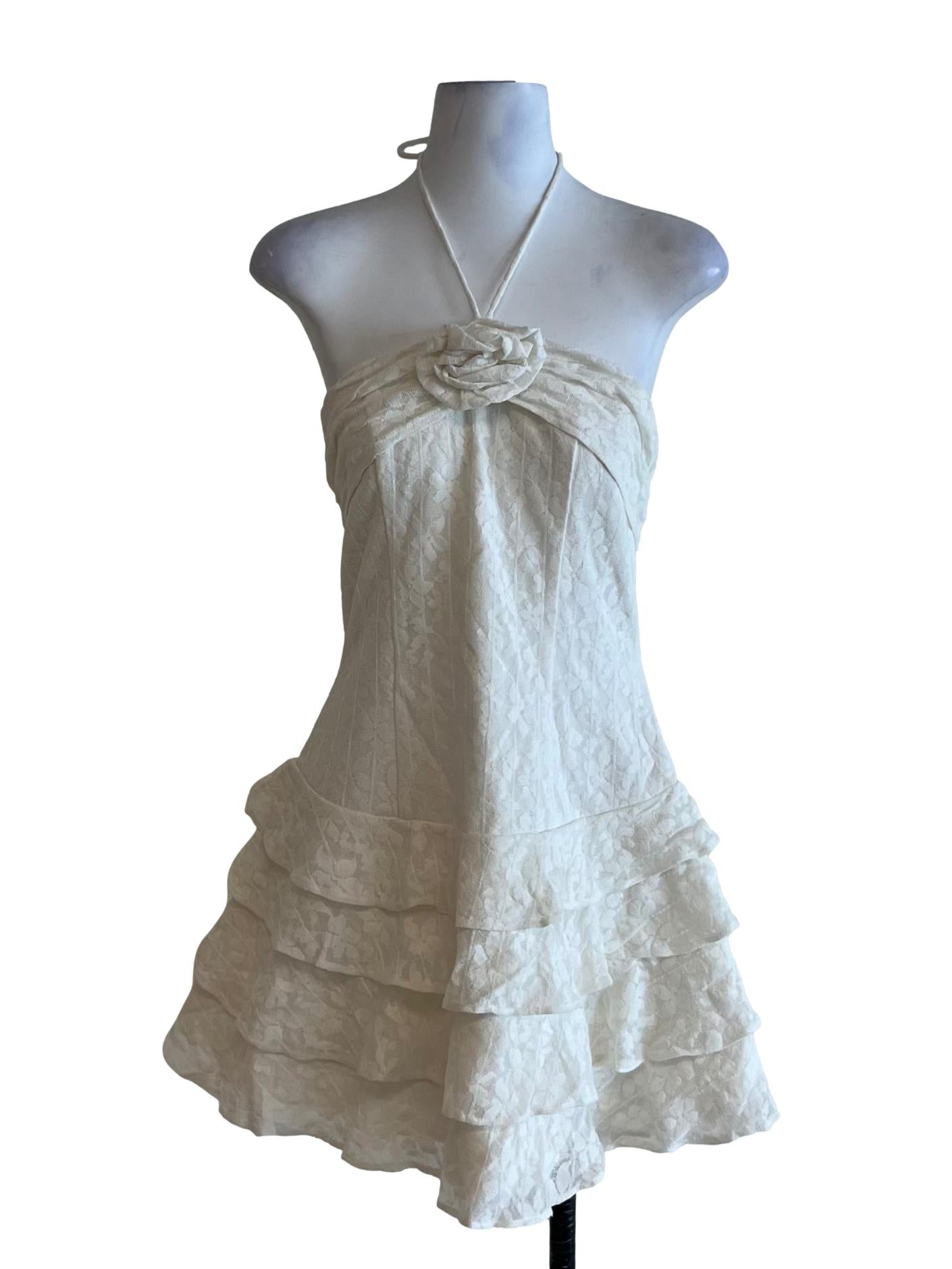 White Lace Sheath Dress