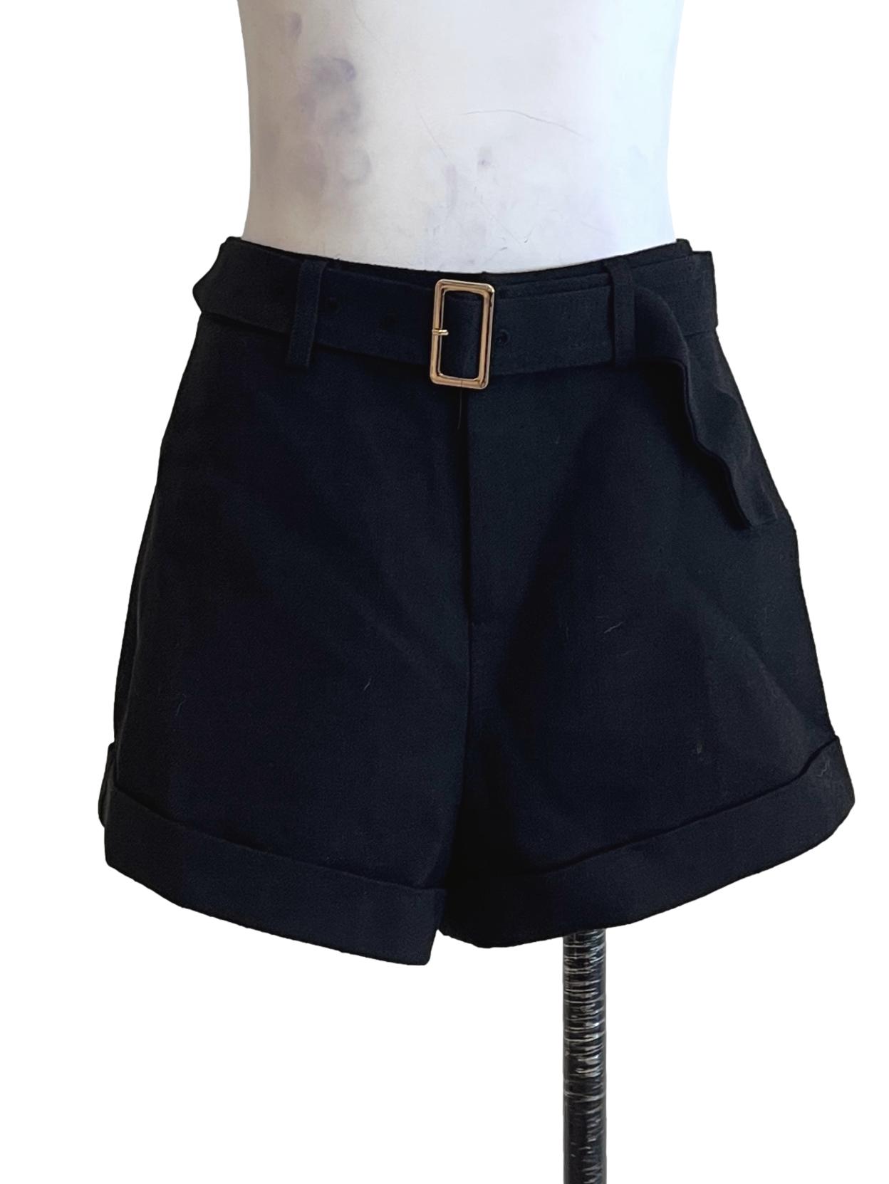 Jet Black Boyfriend Shorts