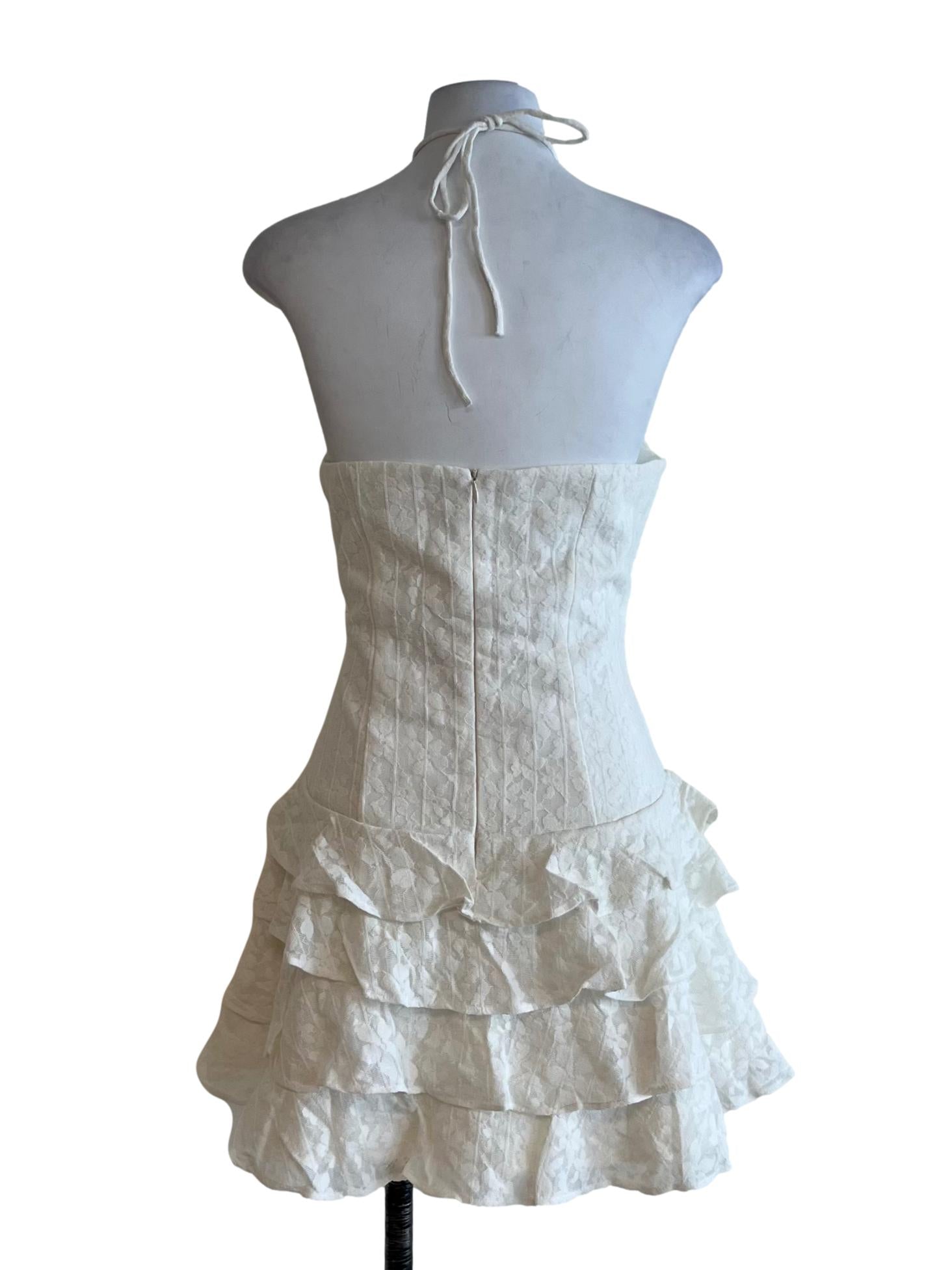 White Lace Sheath Dress