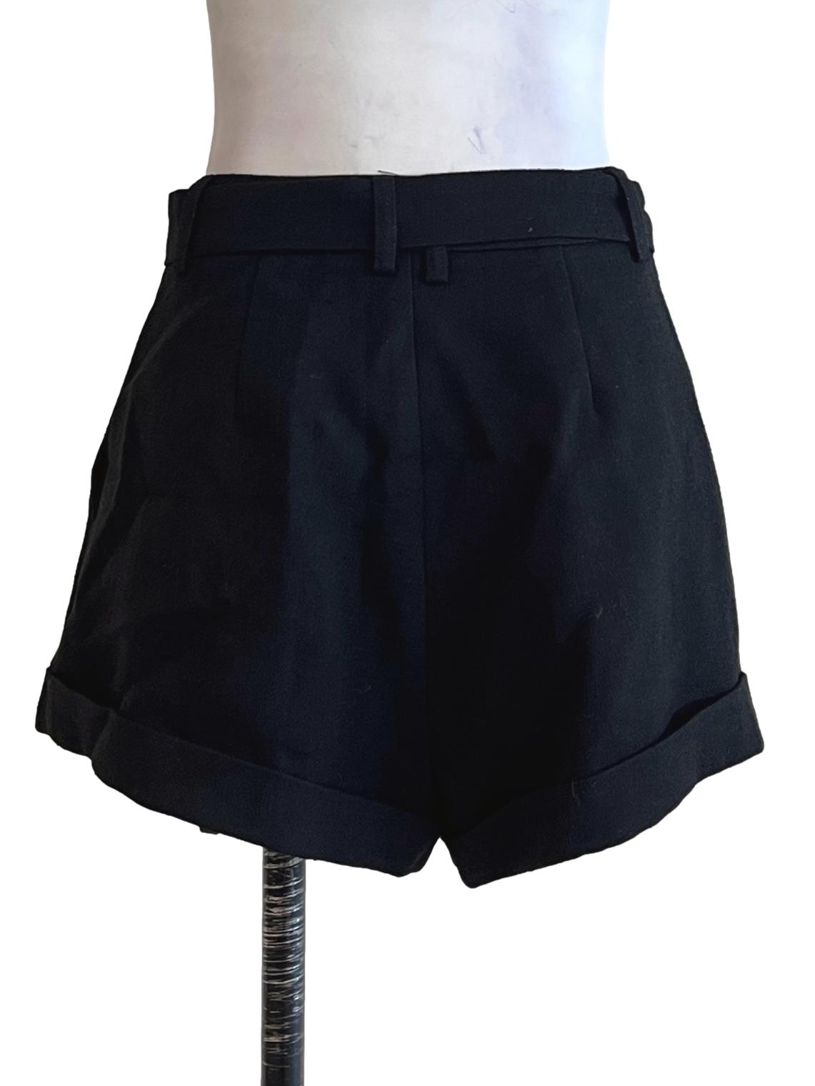 Jet Black Boyfriend Shorts