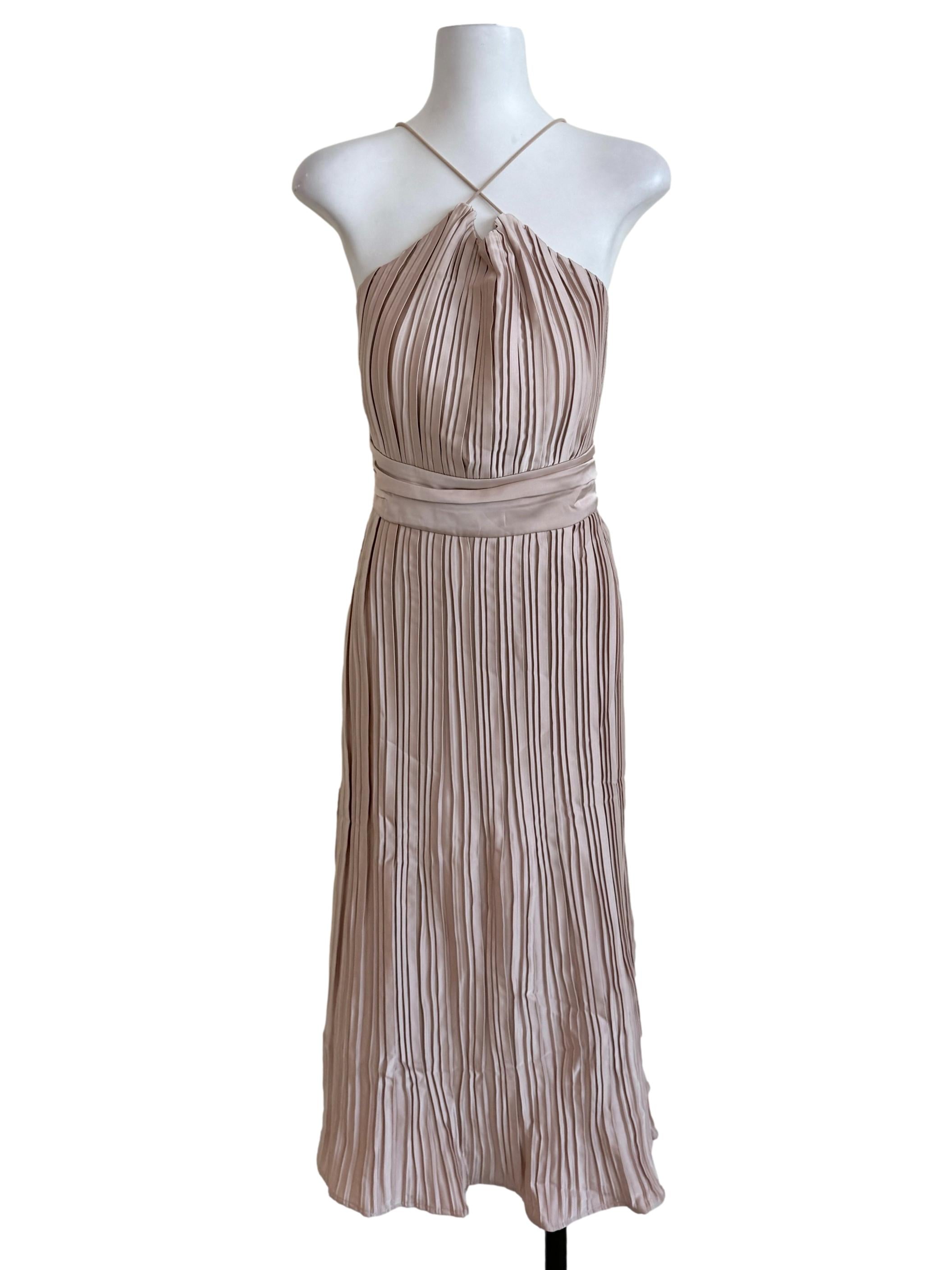 Lemonade Pink Babydoll Pleated Dress