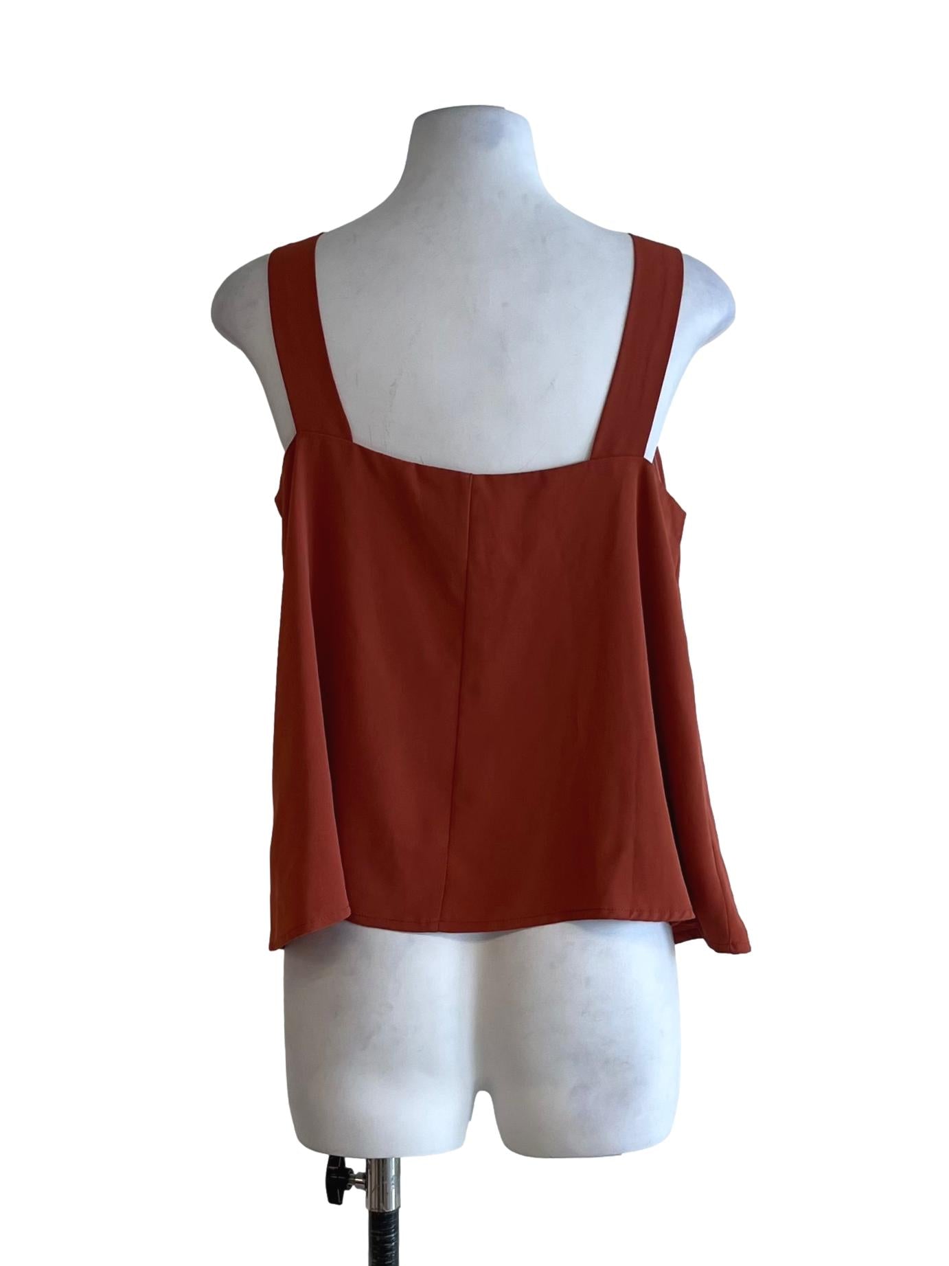 Strawberry Square Neckline Sleeveless Top
