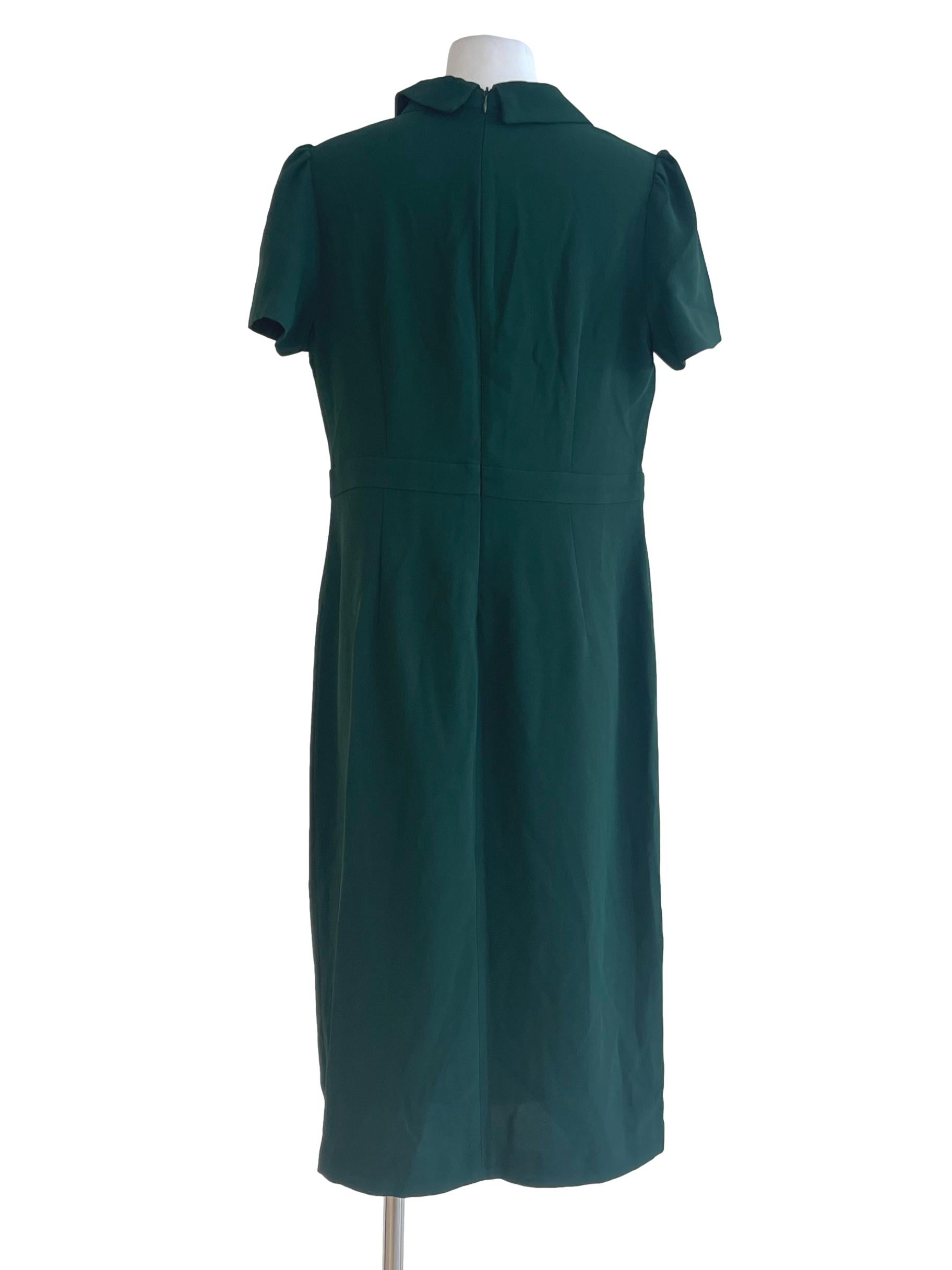 Seaweed Notched Collared Dress