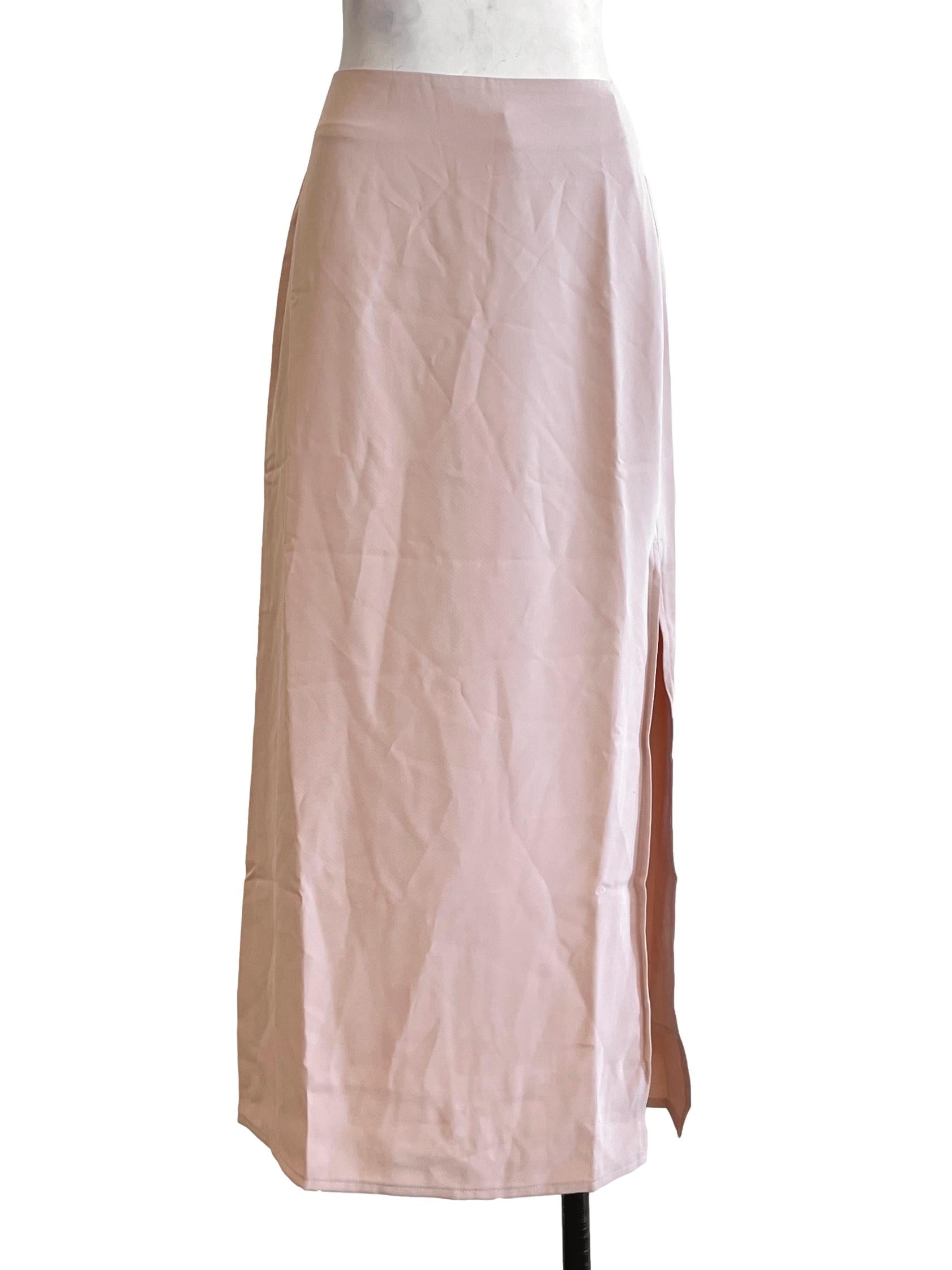 Rose Pink A-Line Skirt