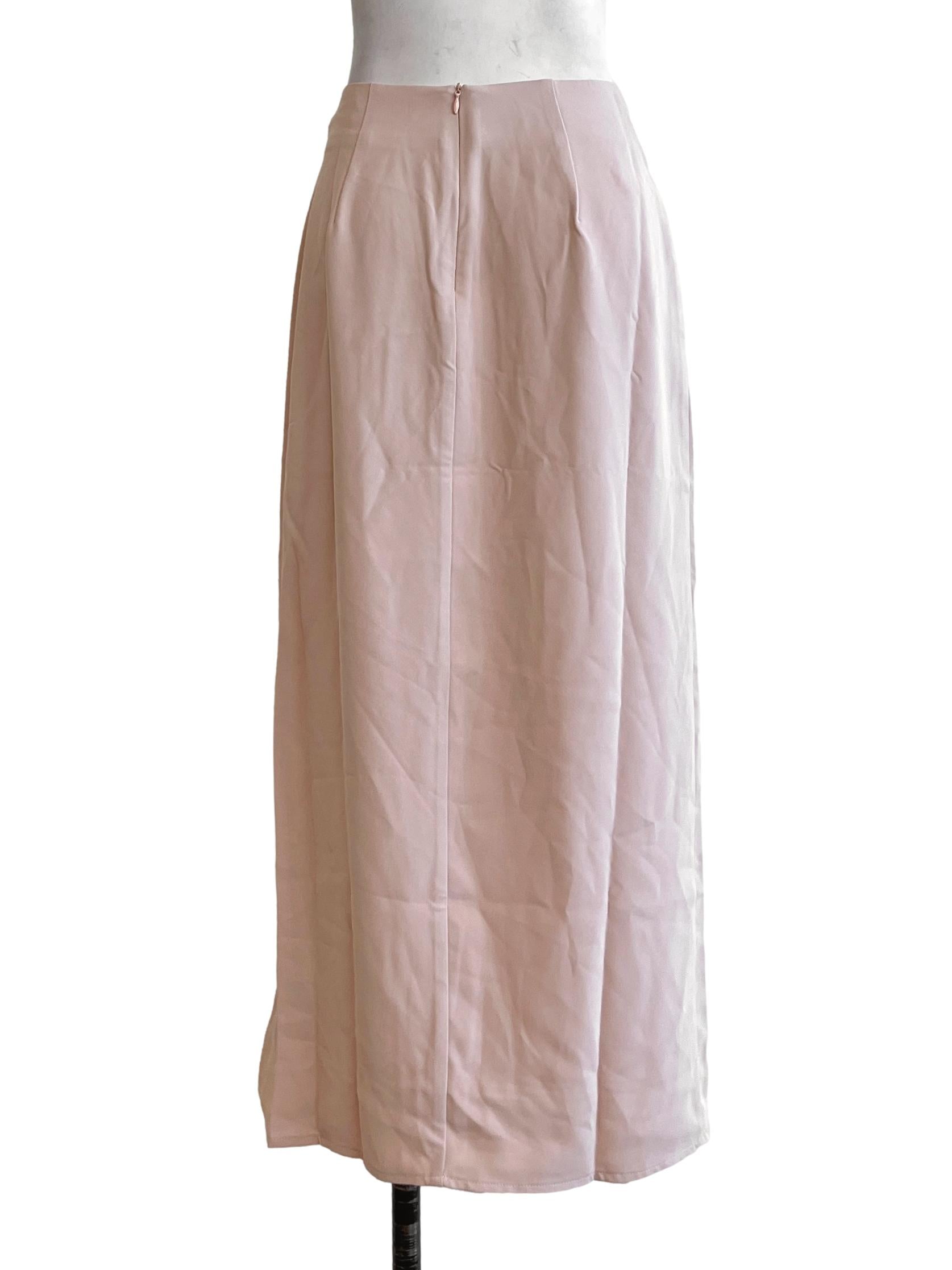Rose Pink A-Line Skirt