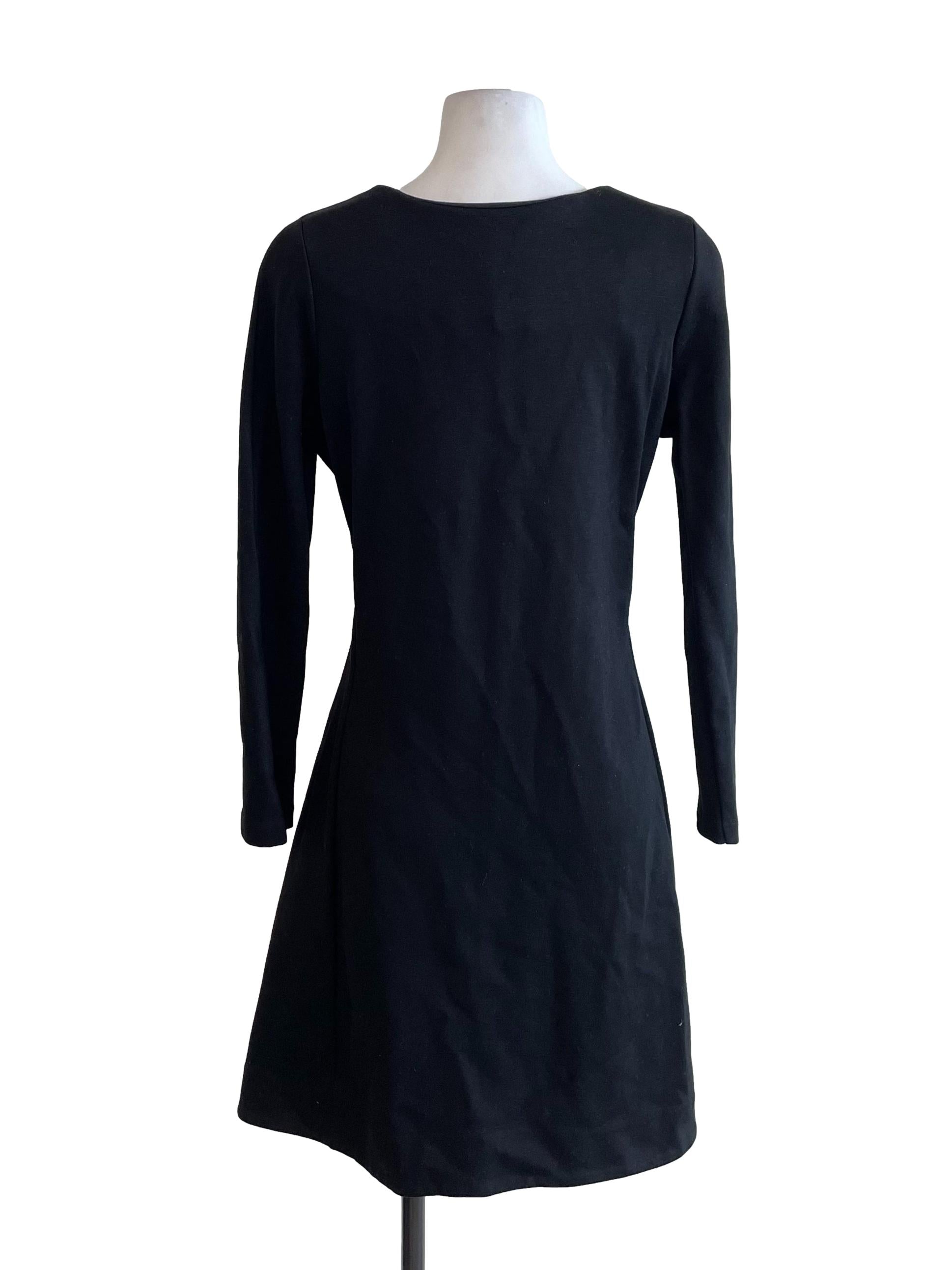 Black Fit A-Line Dress