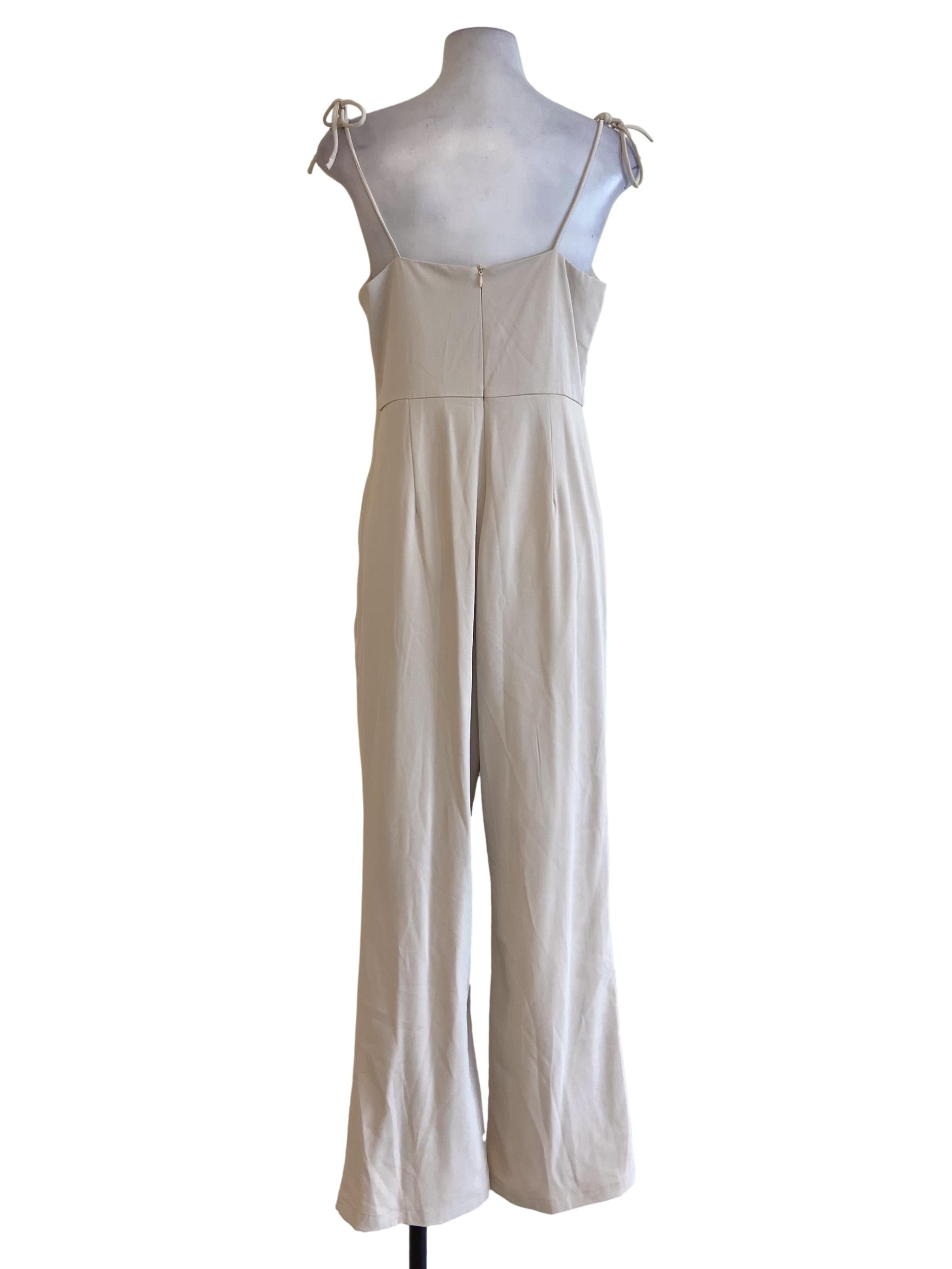 Chiffon Spaghetti Strap Herringbone Silk Jumpsuit
