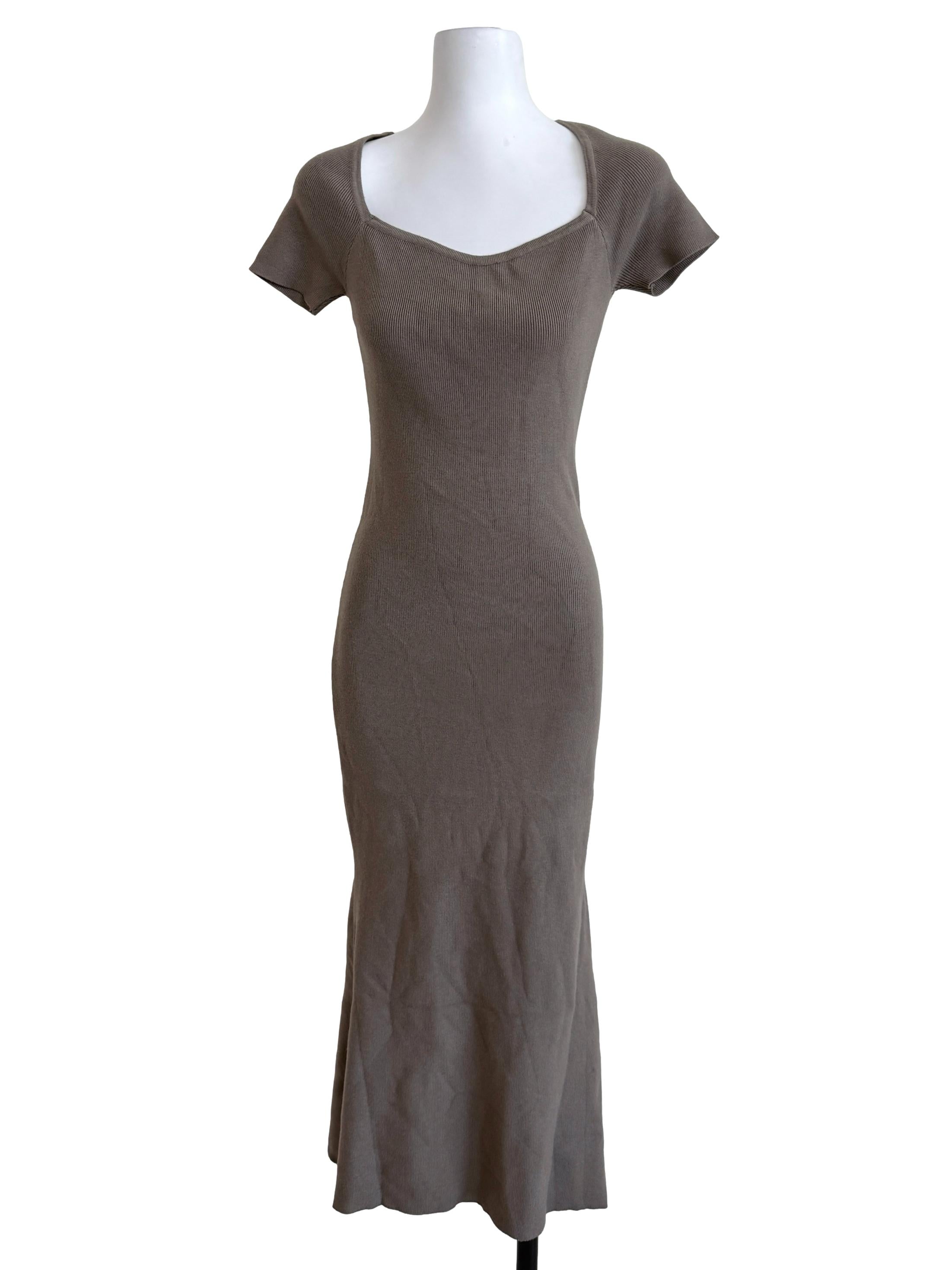 Moss Green Knit Dress
