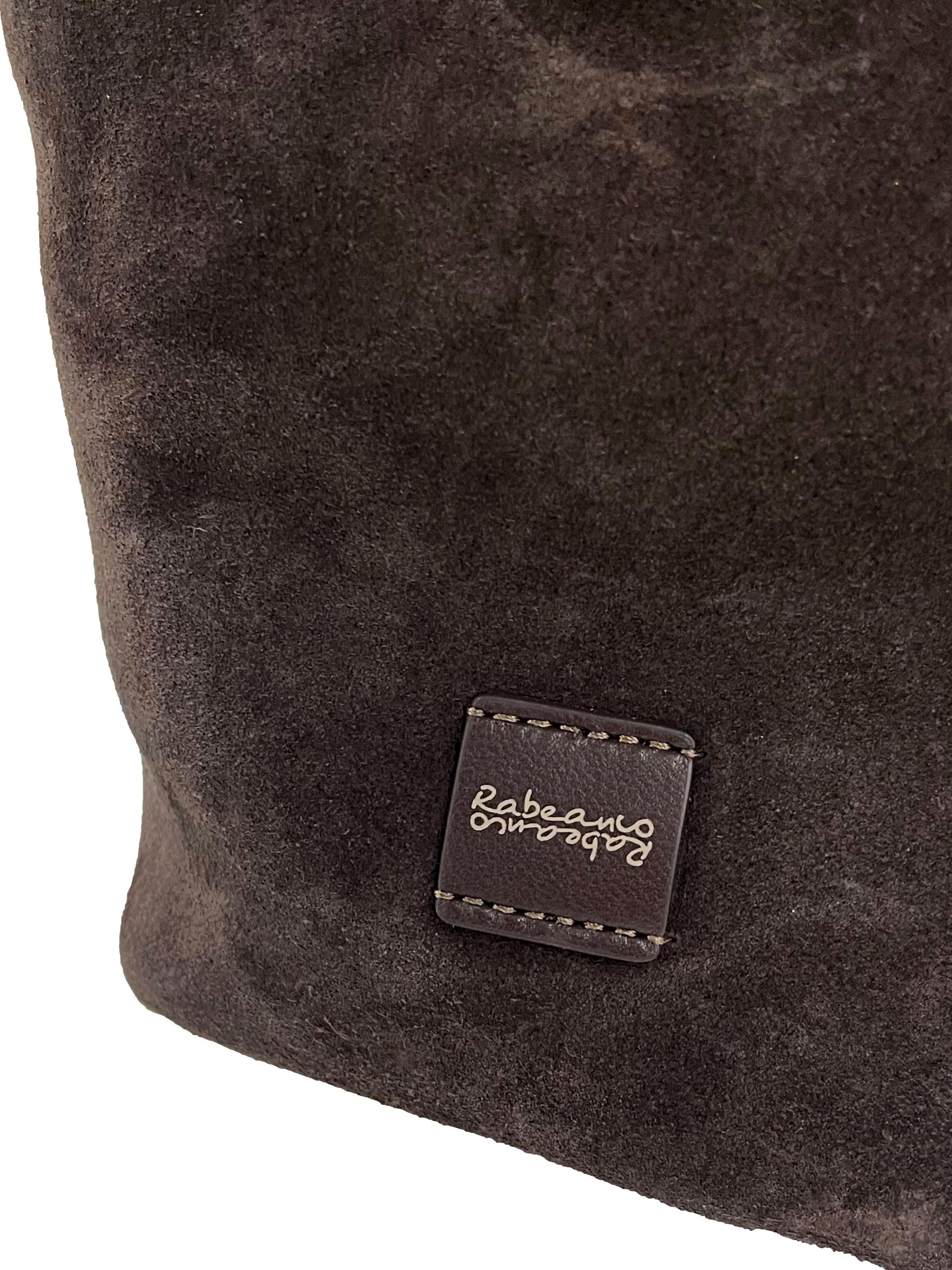 Dark Brown Suede ZANA Crossbody Bag Small CSN