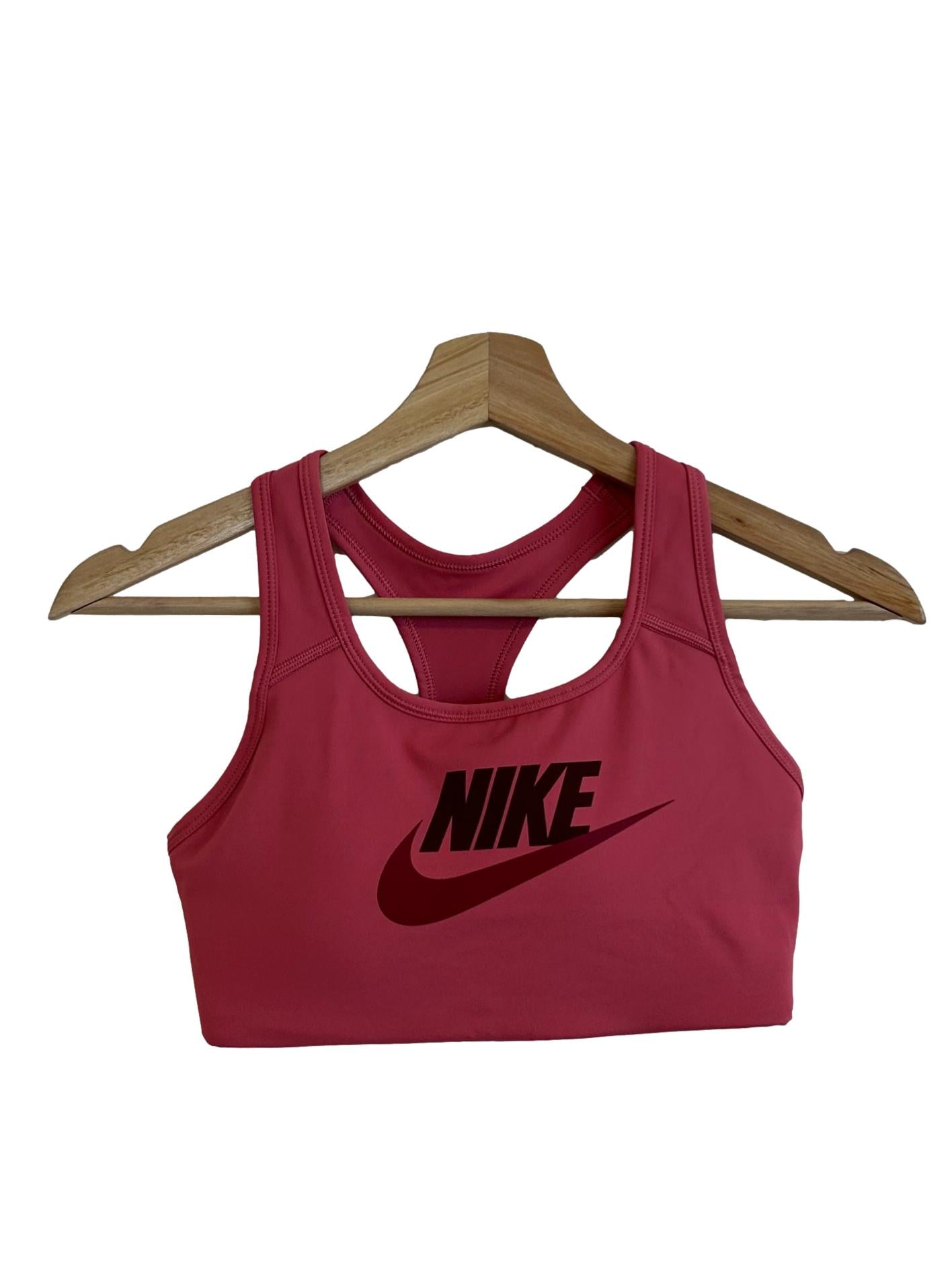 Hot Pink Printed Sports Bra