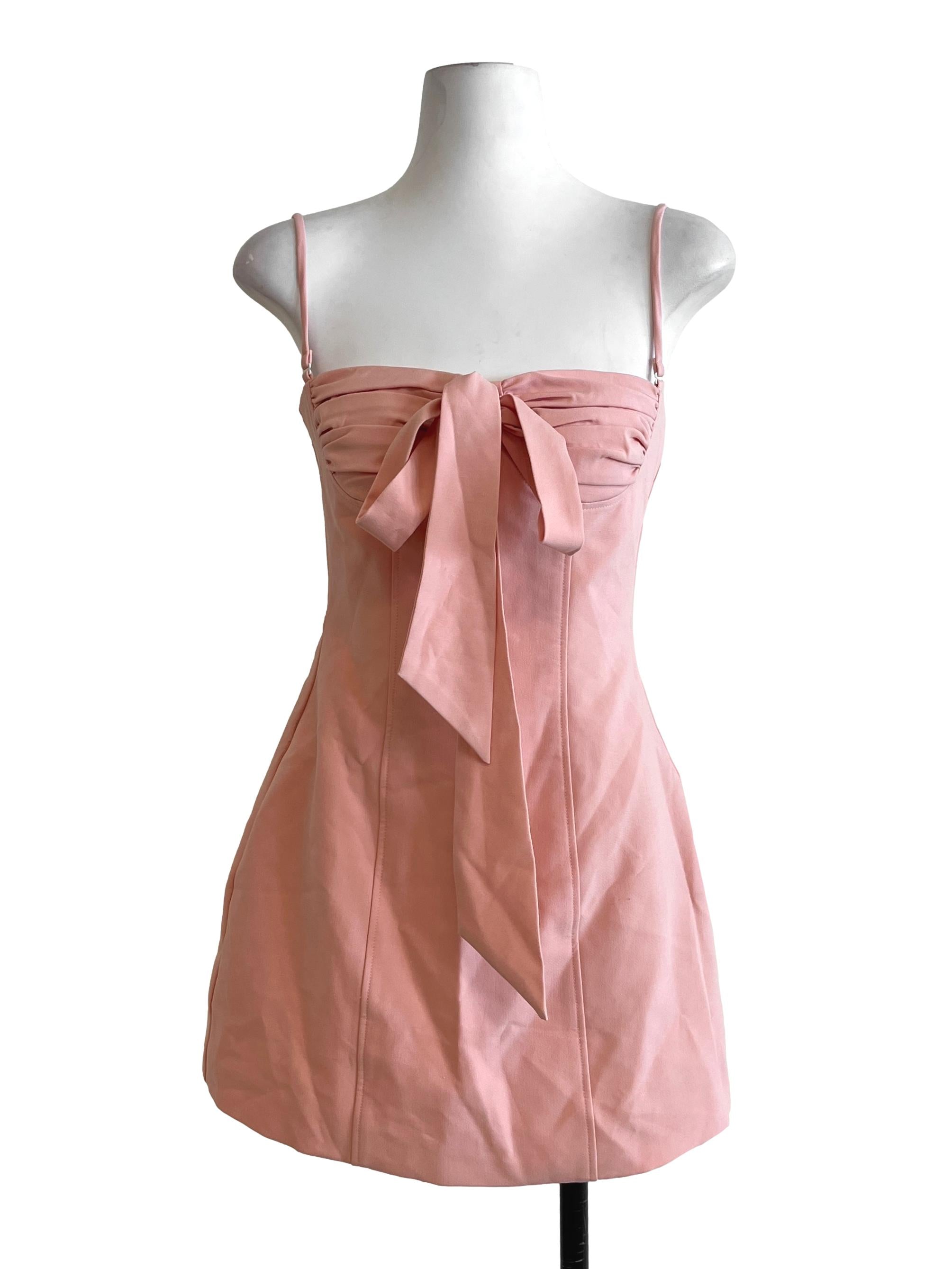 Coral Pink Spaghetti Strap Dress