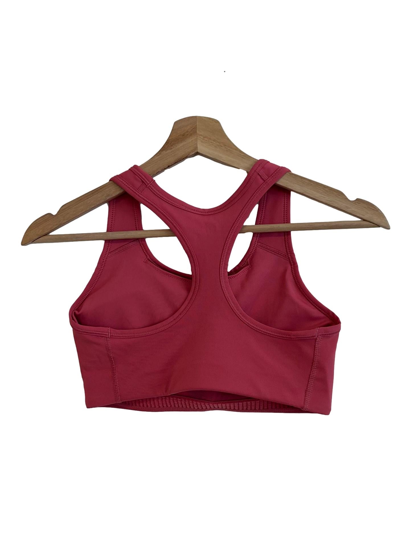 Hot Pink Printed Sports Bra