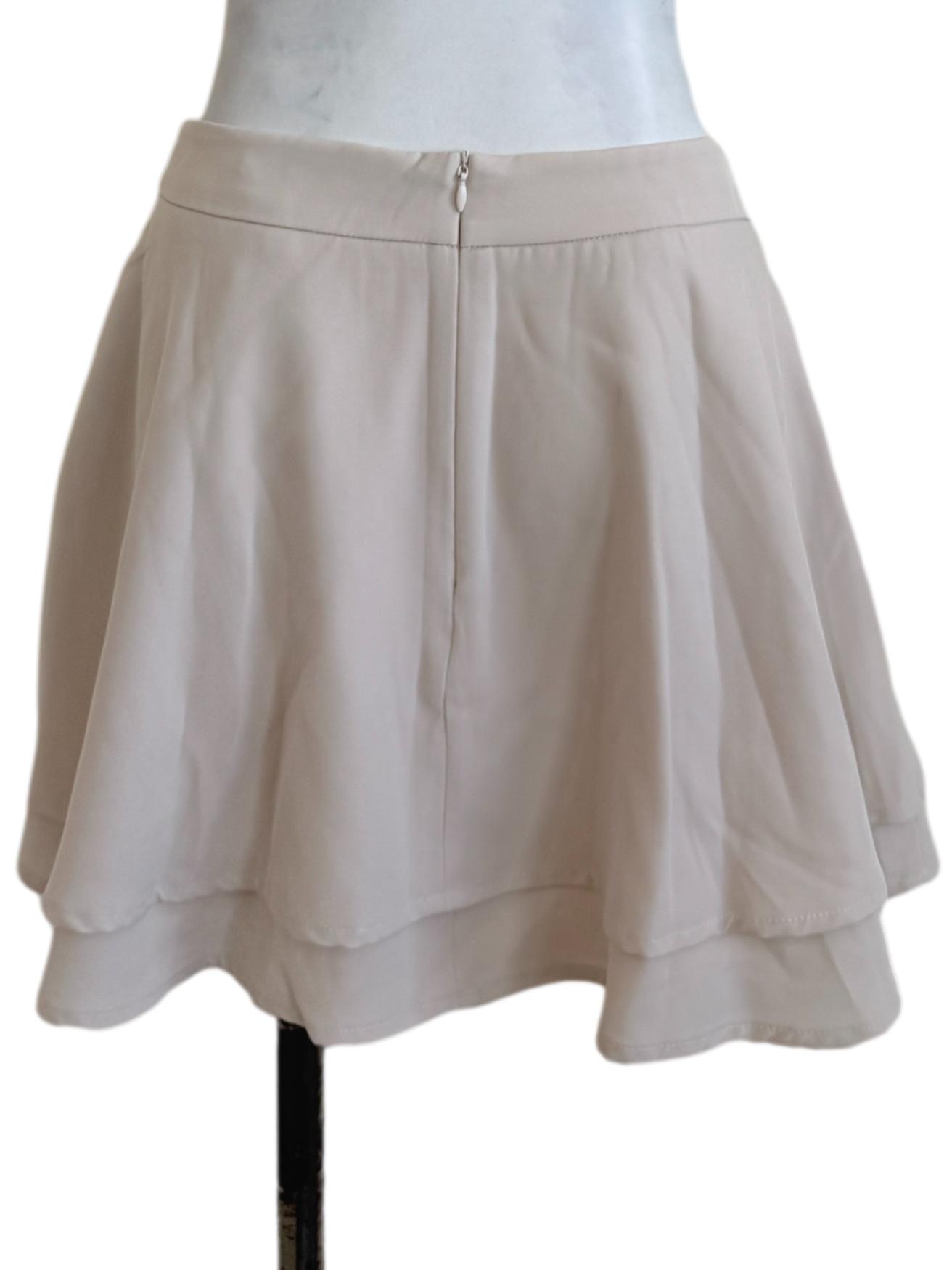 Cream White Circle Skirt