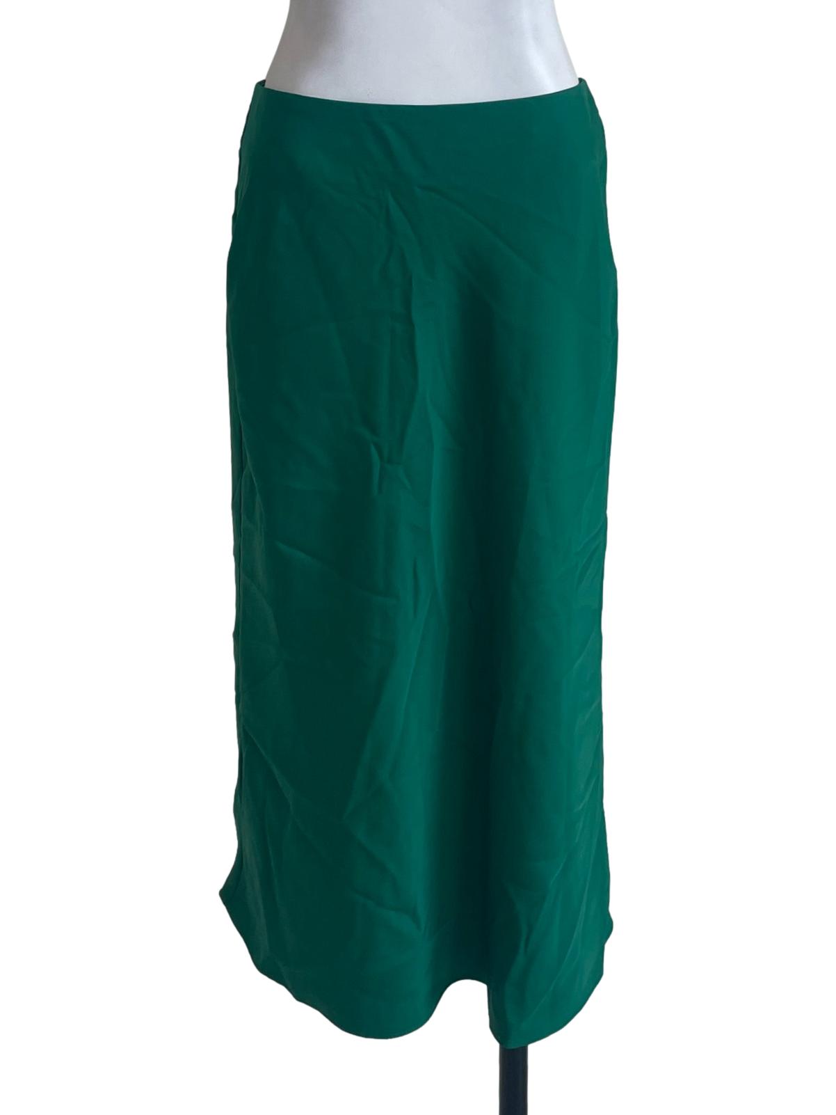 Emerald Green A Lined Skirt