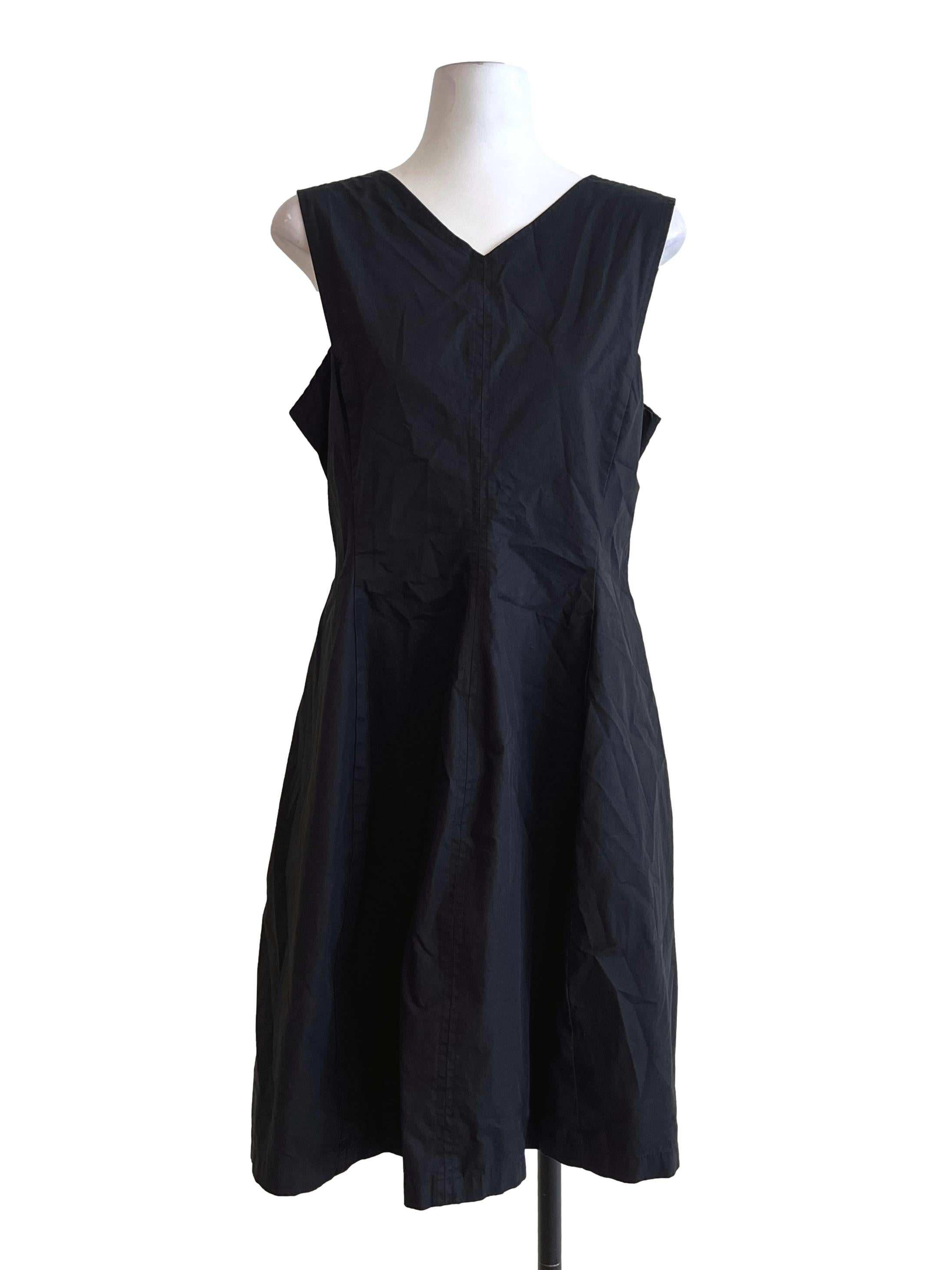 Jade Black A-Line Sleeveless Dress LB