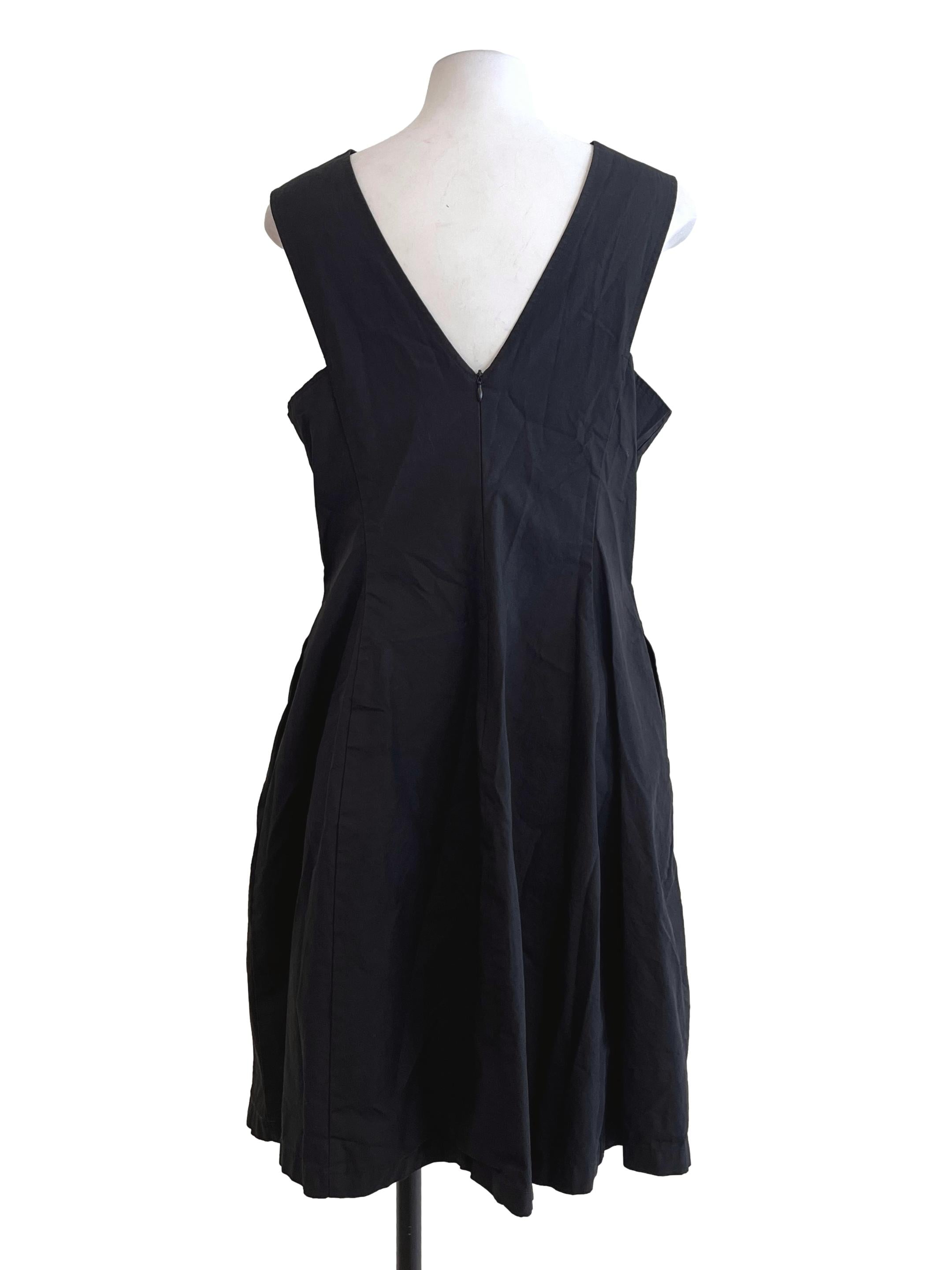 Jade Black A-Line Sleeveless Dress LB