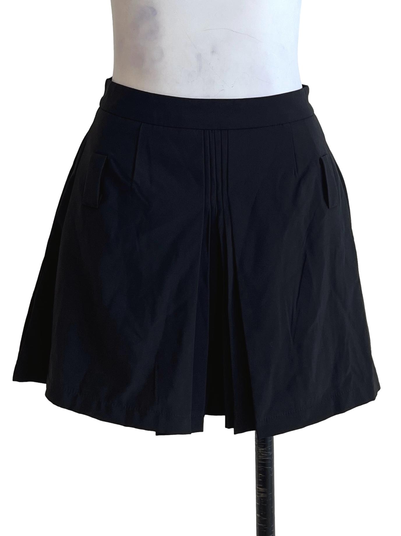 Onyx Black A-Line Skirt