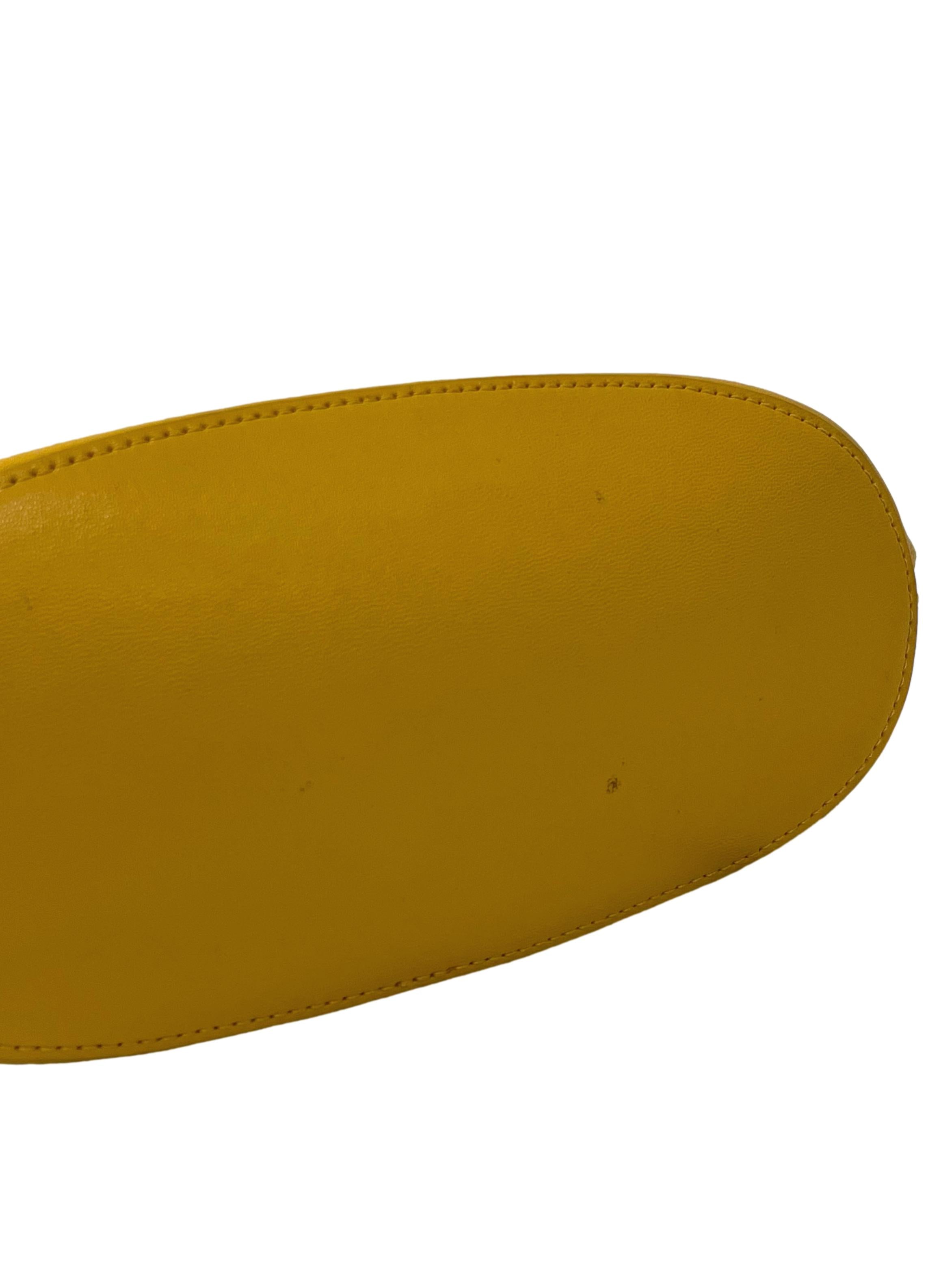 Mustard Yellow Musa Leather Tote Bag CSN